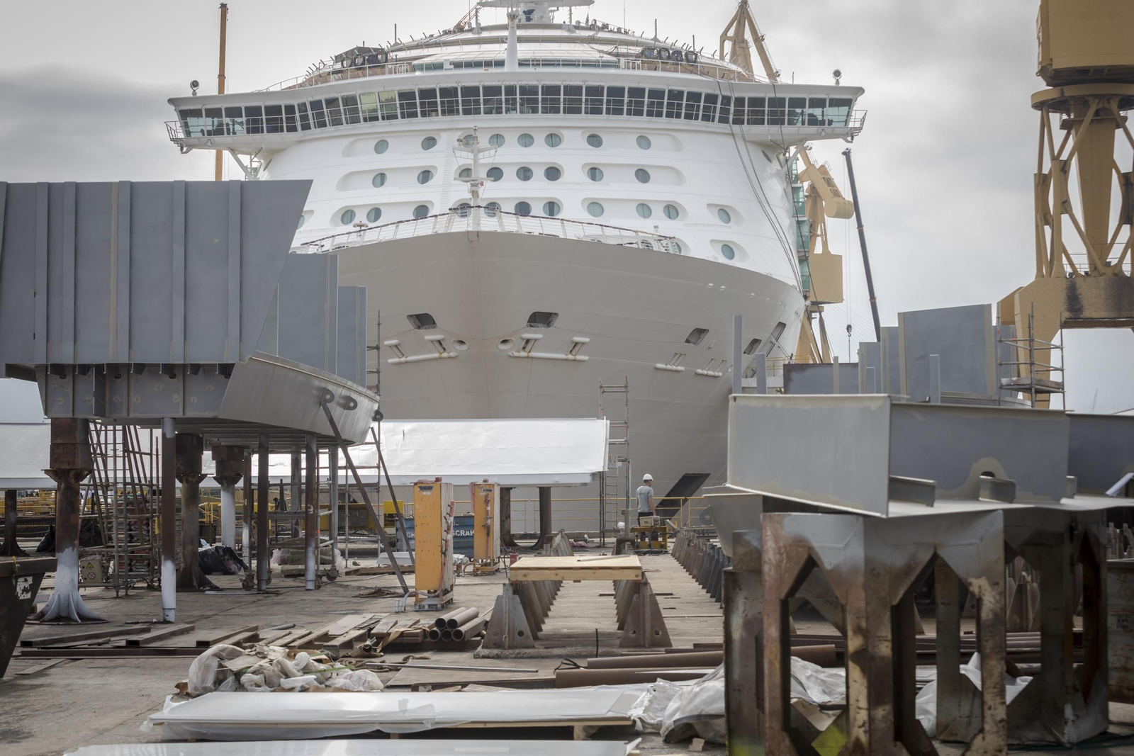 Alto nivel de ocupación en el astillero gaditano