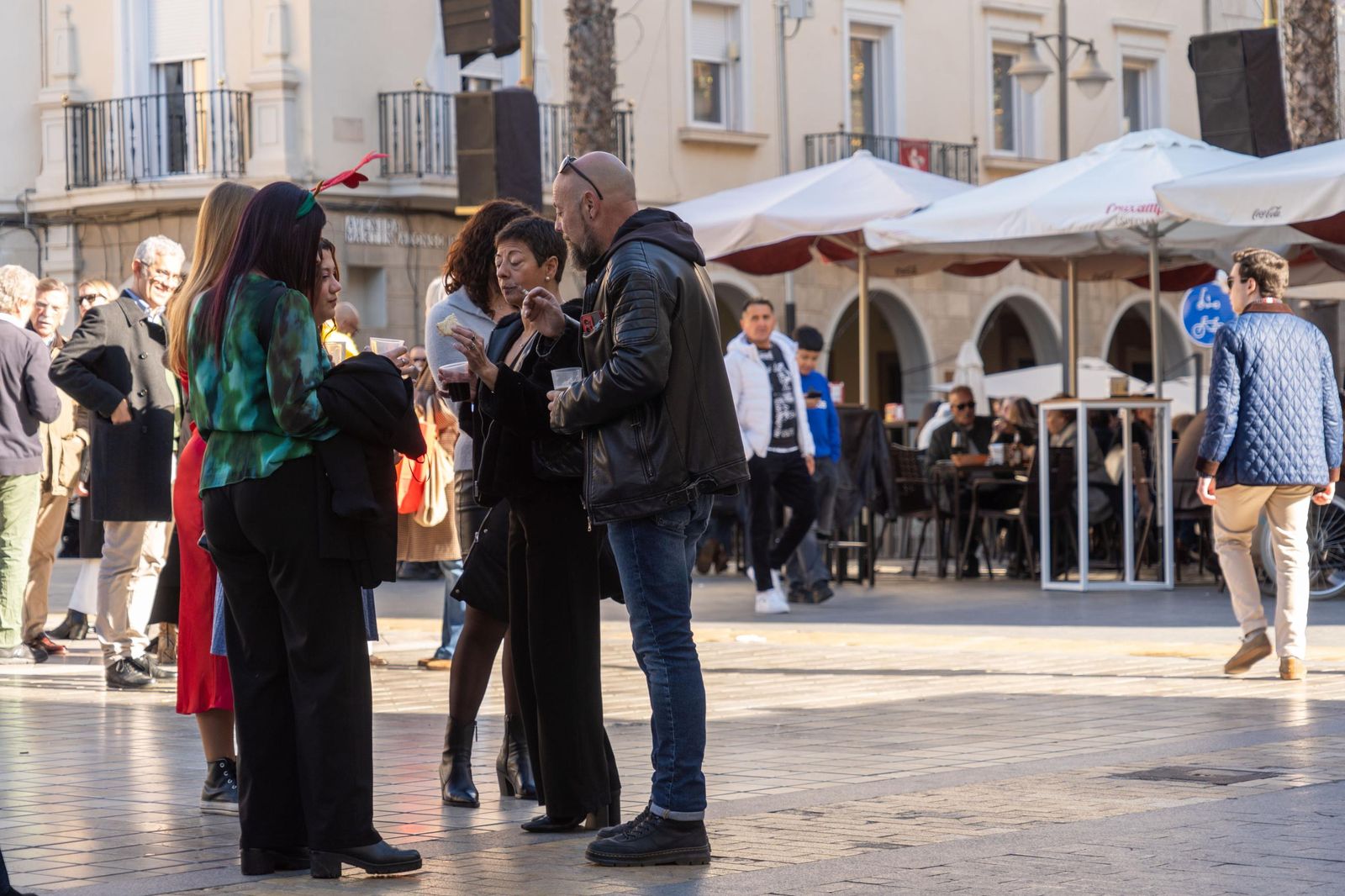 Imágenes de la fiesta del 31 de diciembre en las calles de Huelva