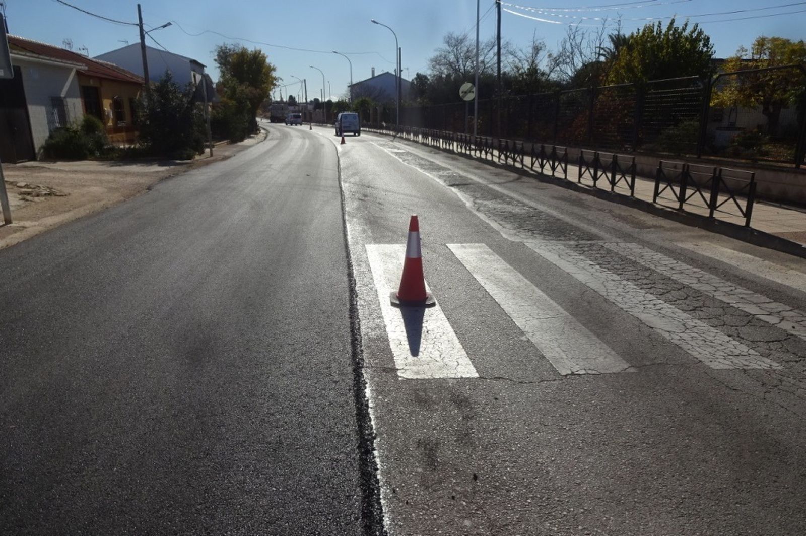 Parte del camino que se va a arreglar en la aldea de La Mina.