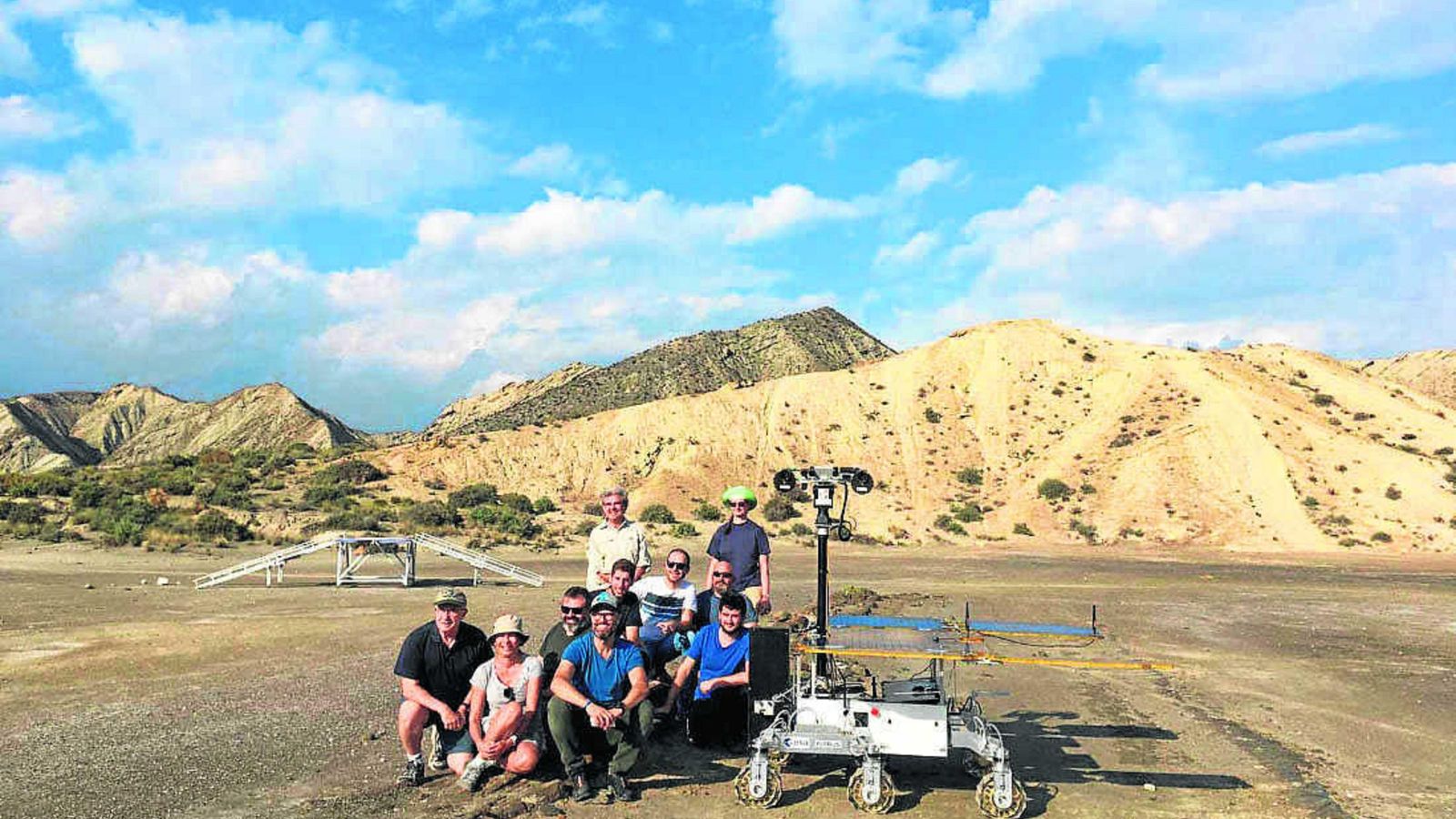 Pruebas que el robot desarrolló en Tabernas.