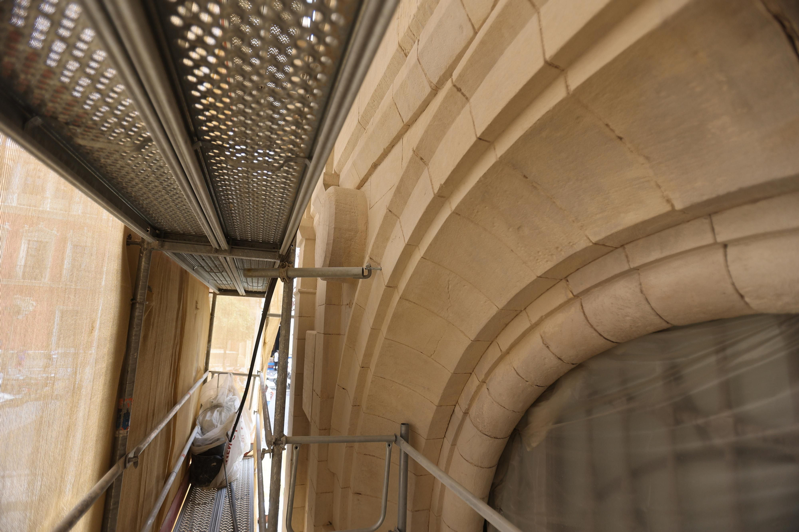 Obras en la fachada del ayuntamiento