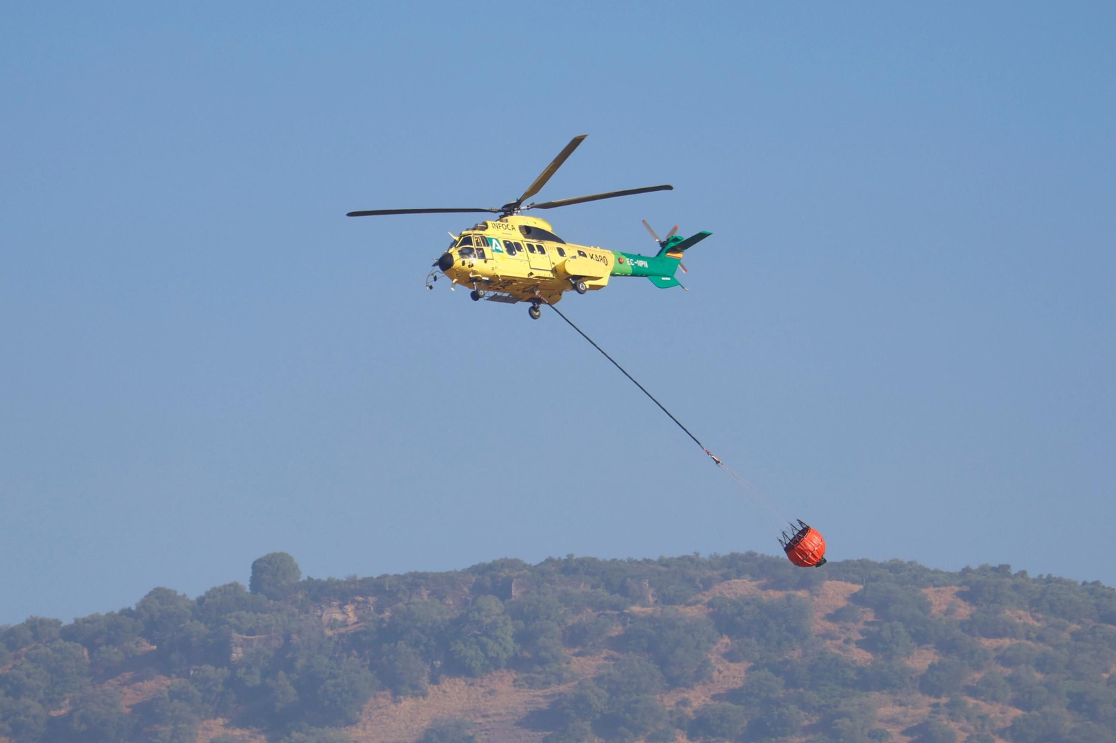 Las imágenes del incendio forestal de la Sierra de Córdoba