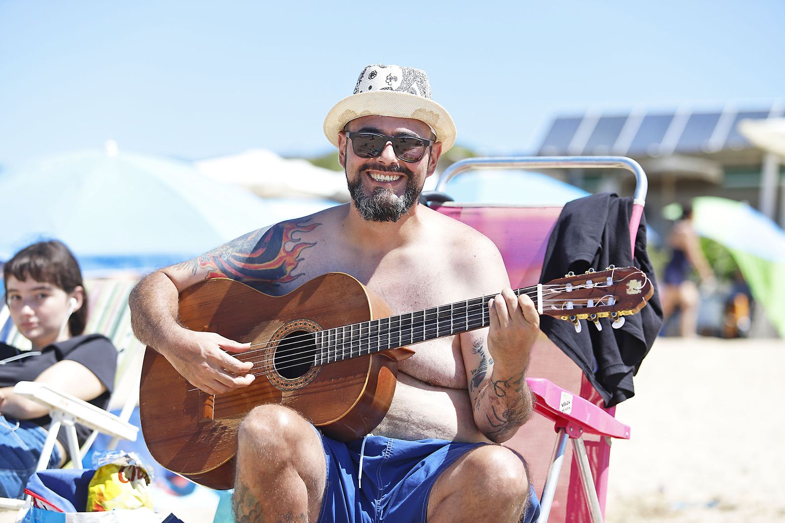 Imágenes de las playas de Huelva en el sábado 15 de agosto