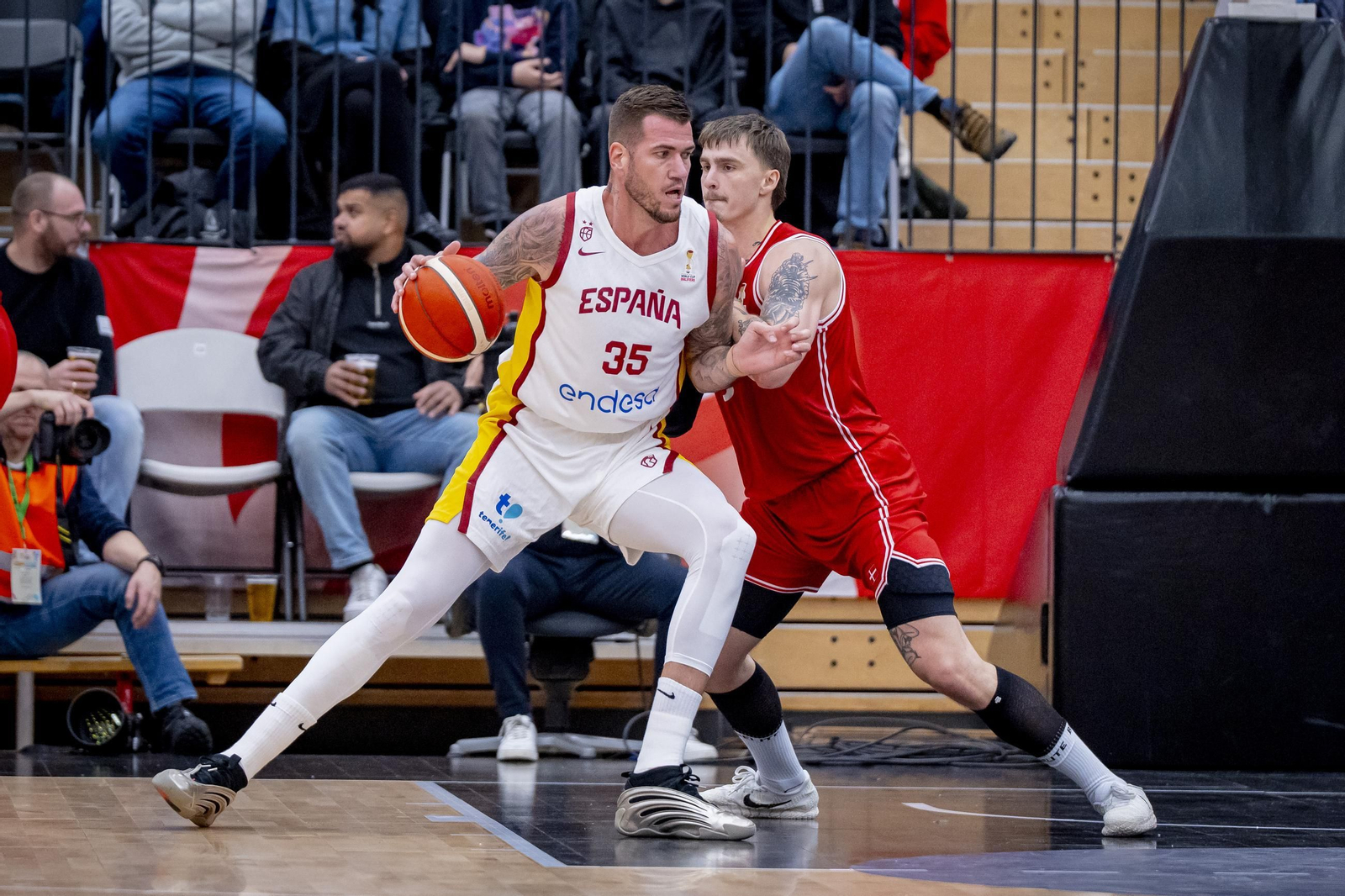 Las mejores fotos del Dinamarca-España de baloncesto