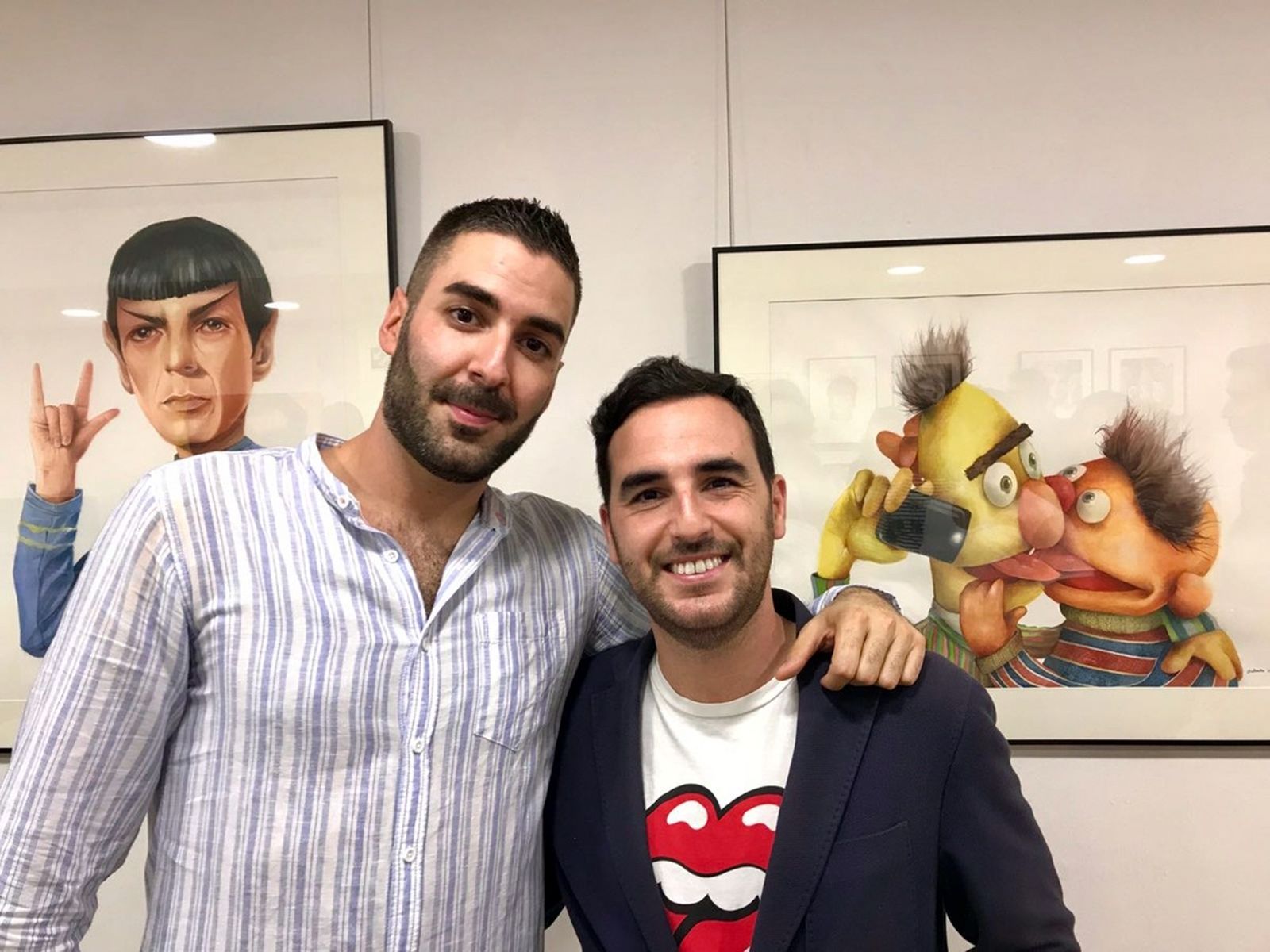 Antonio Lorente junto al concejal Carlos Sánchez.