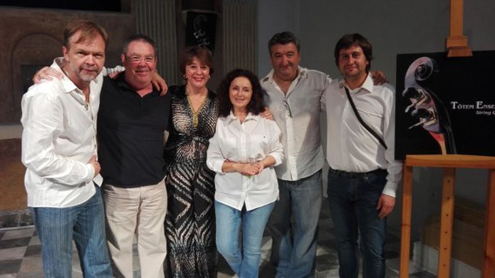 Vladimir Dmitrienco, Pepo Oliva, Gloria Parra, Nonna Natsvlishvil, Francisco Lobo y Luis Miguel Díaz.  Foto: Ignacio Casas de Ciria