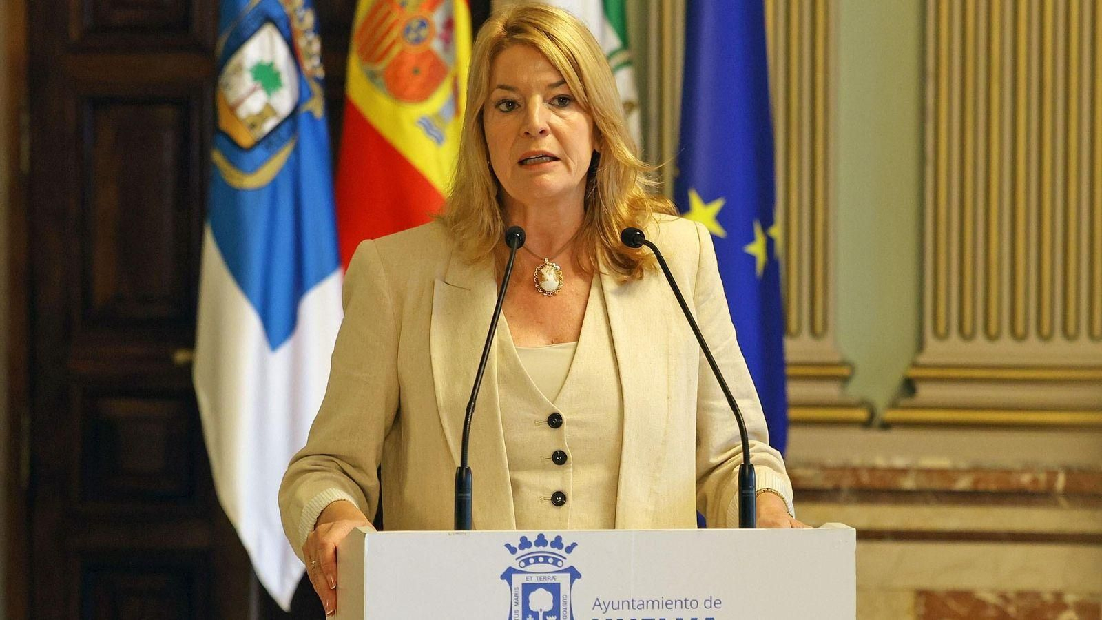 La alcaldesa Huelva, Pilar Miranda.