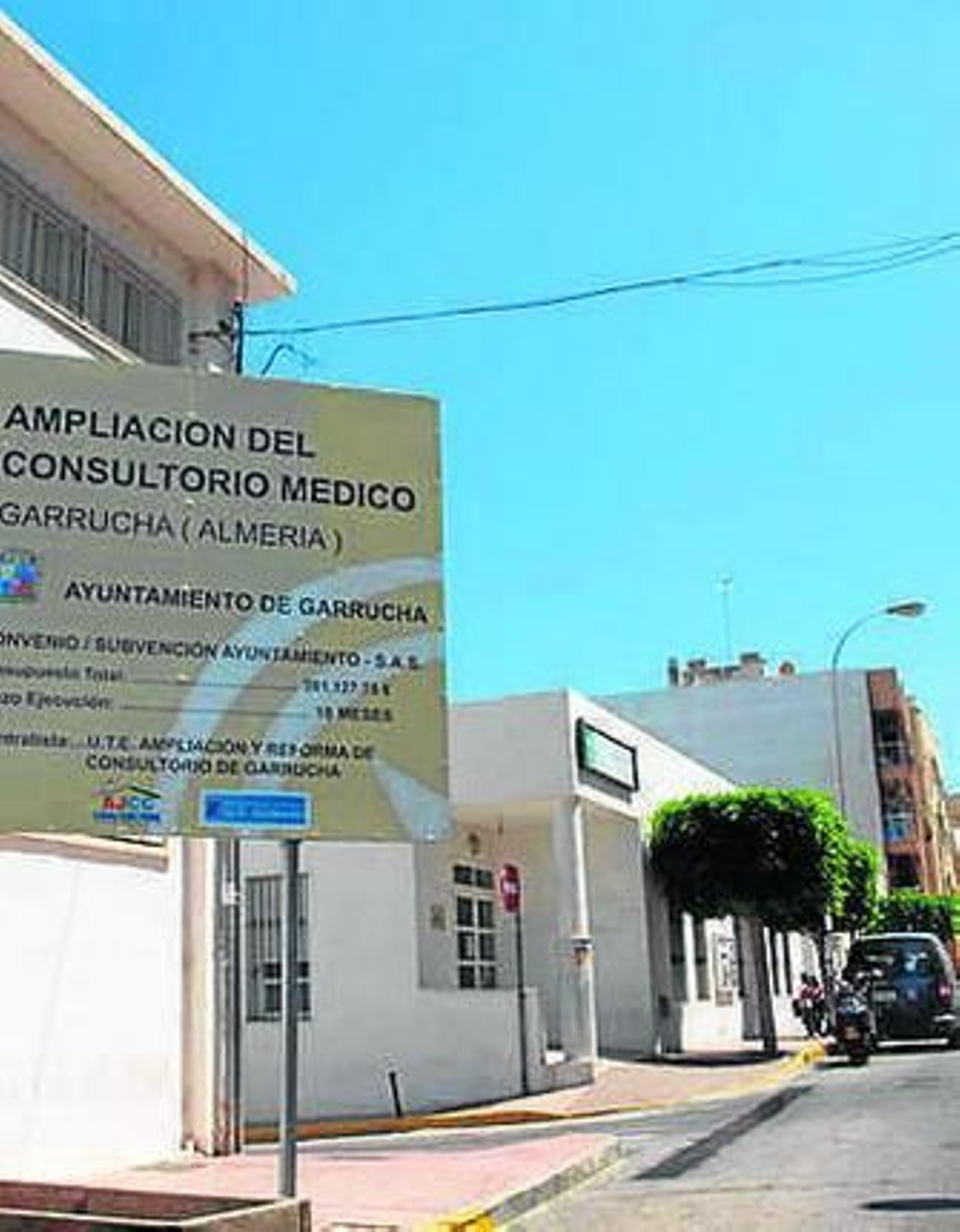 El consultorio médico.