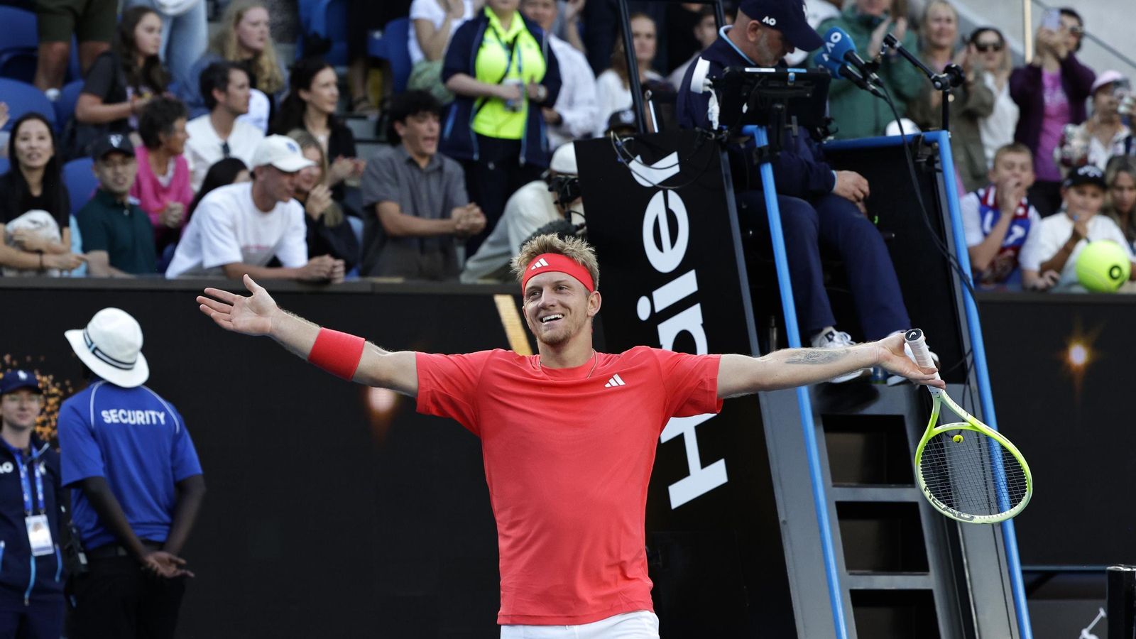 Alejandro Davidovich, en el Open de Australia