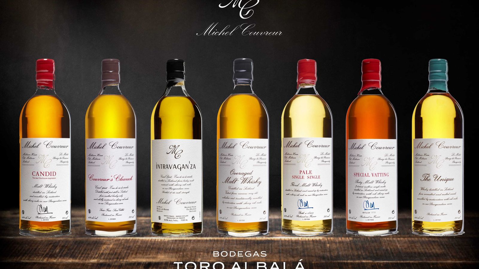 Gama de whiskies Michel Couvreur