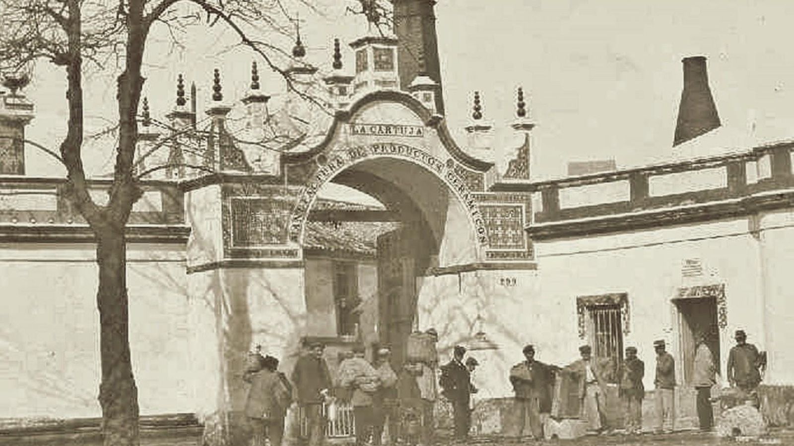 Fábrica de Pickman cuando estaba en el Monasterio de Santa María de las Cuevas de Sevilla