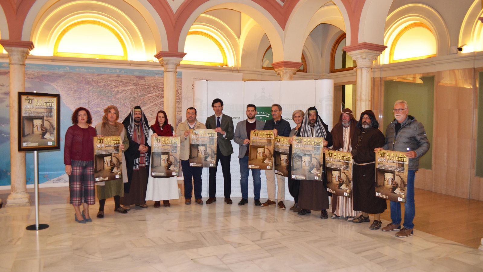 Presentación del Belén Viviente de Sanlúcar la Mayor, en la Casa de la Provincia.