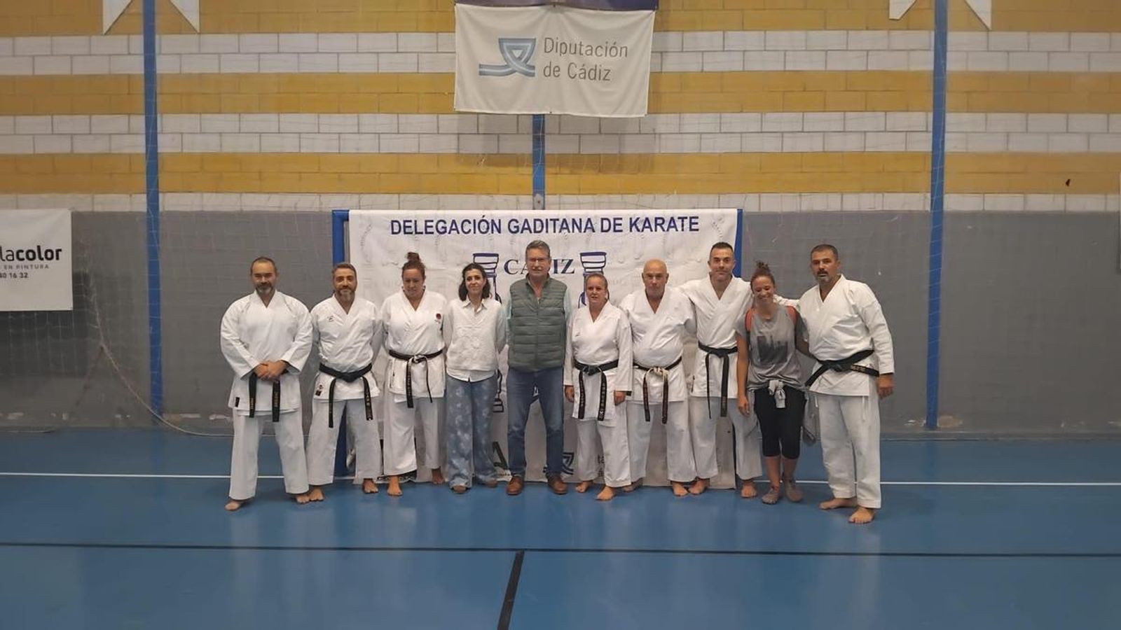 Miembros de la delegación Gaditana de Kárate.
