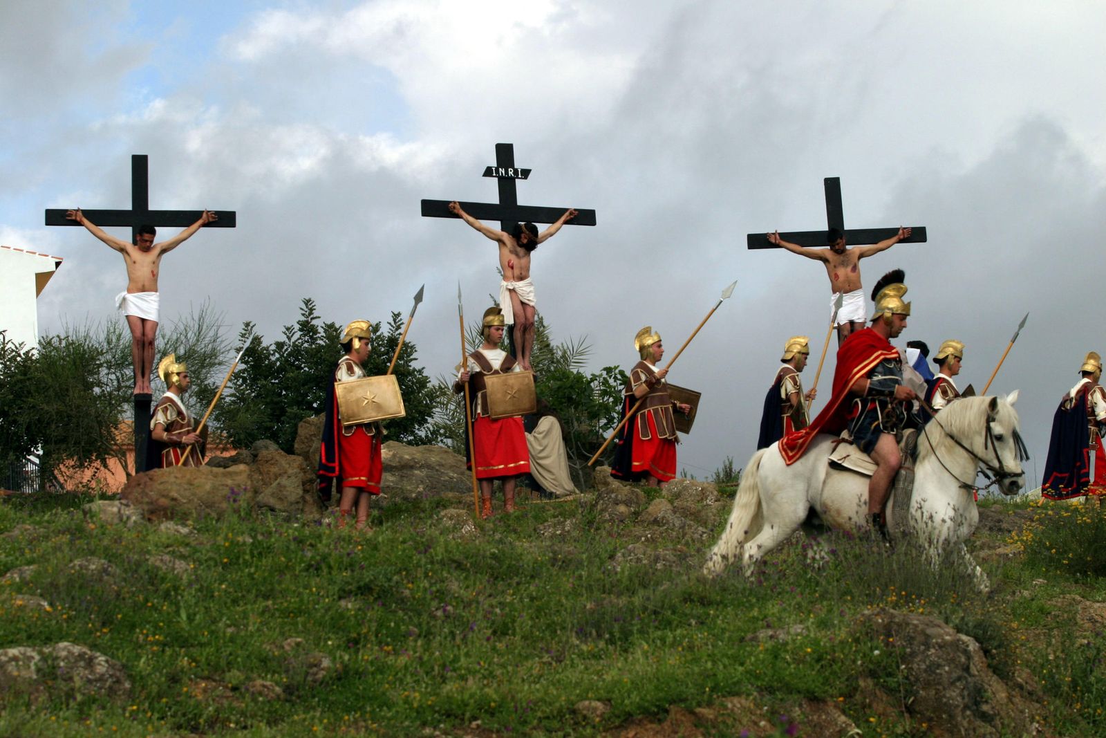 Imagen de una representación del Paso de Riogordo en una edición anterior.