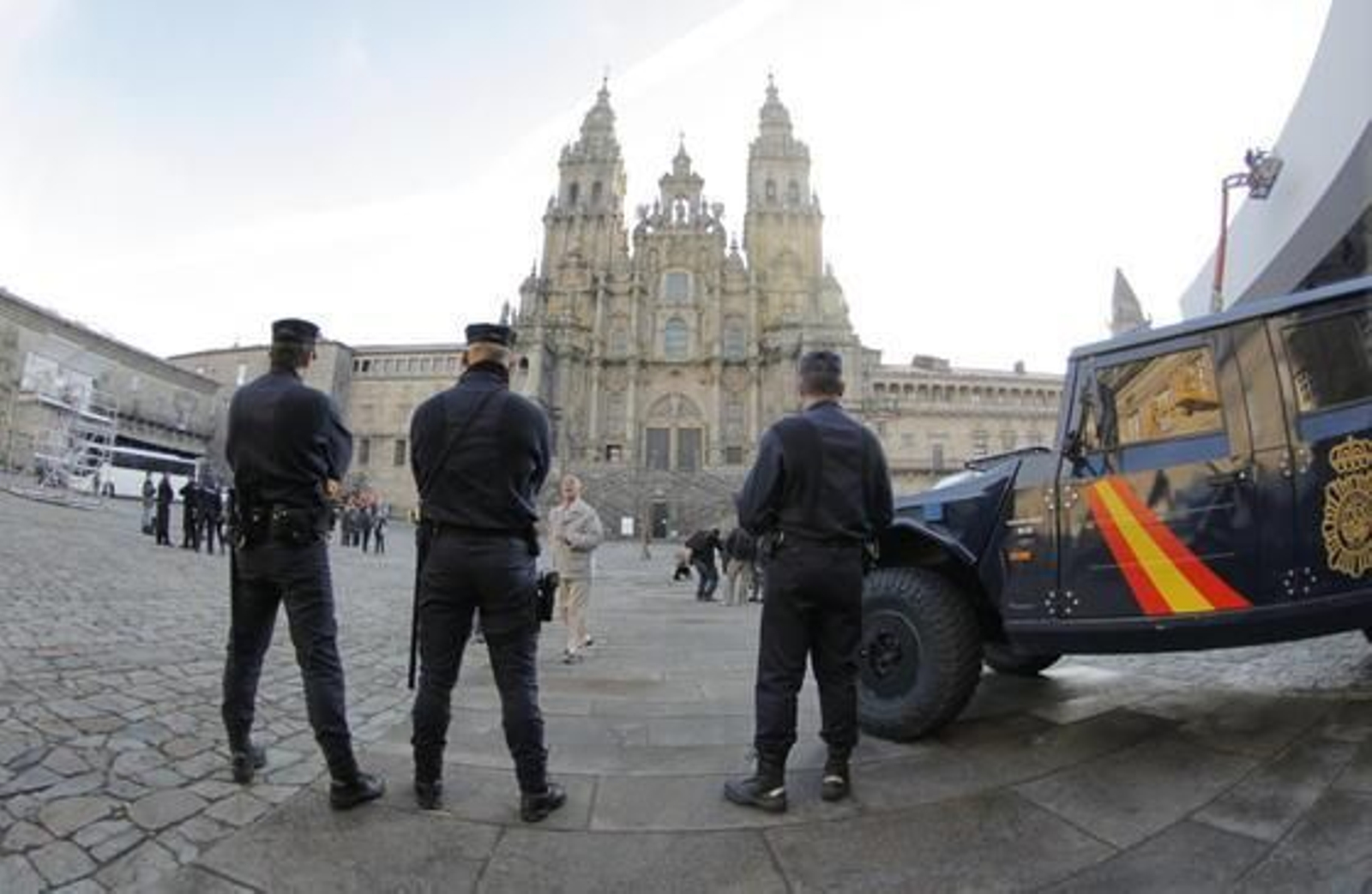 Santiago de Compostela ultima los preparativos.

Foto: EFE