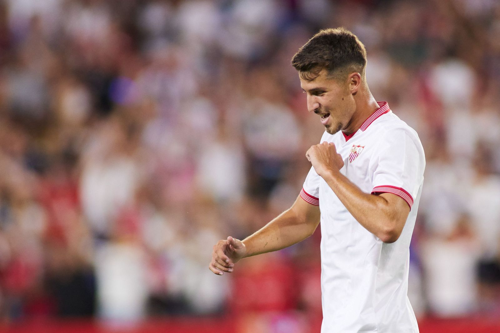 Pedro Ortiz, tras marcar su gol al Independiente del Valle.