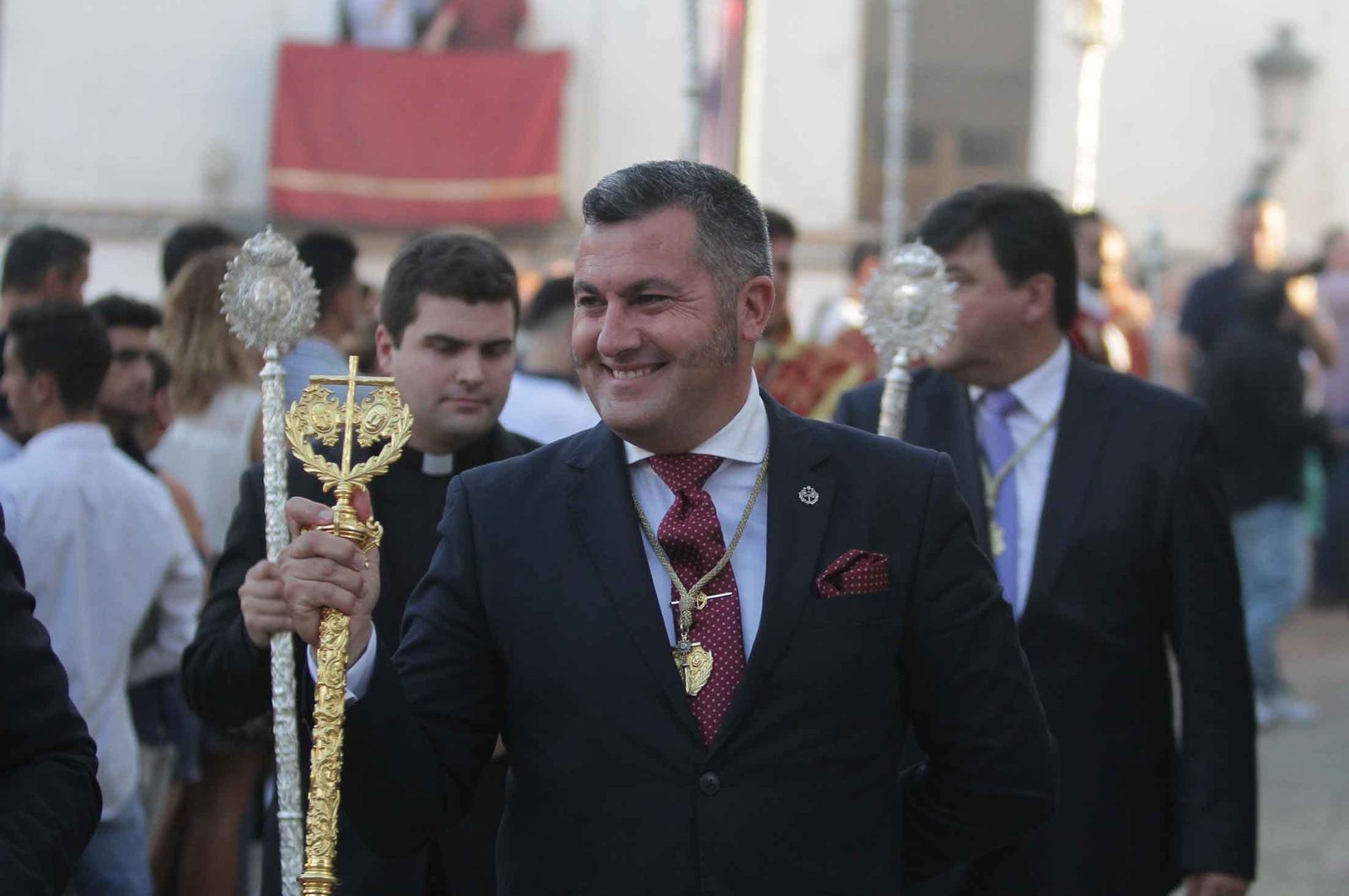 Imágenes del Señor de Pasión en la procesión del centenario de la hermandad