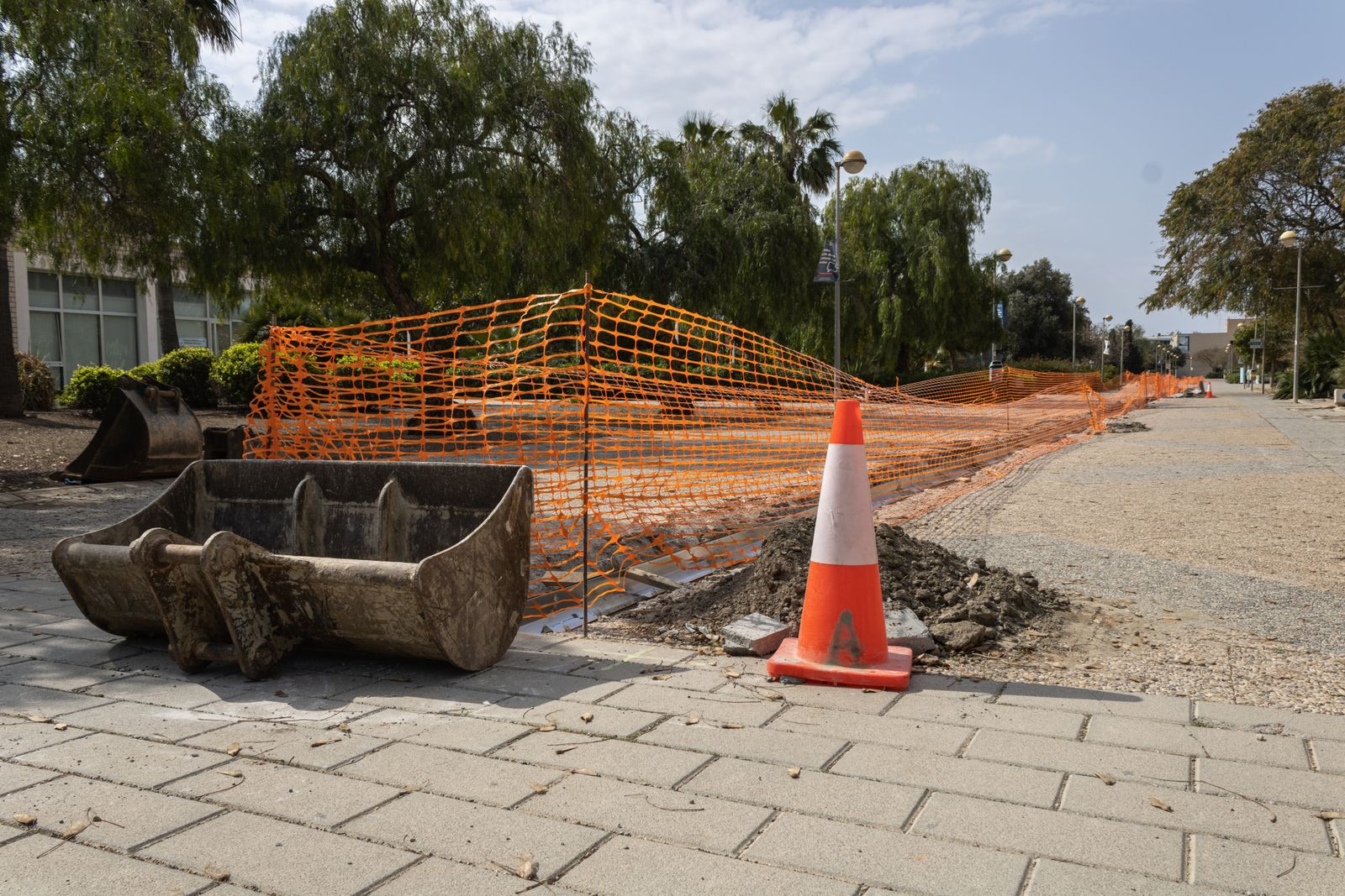 Obras en el campus de la Universidad de Almería