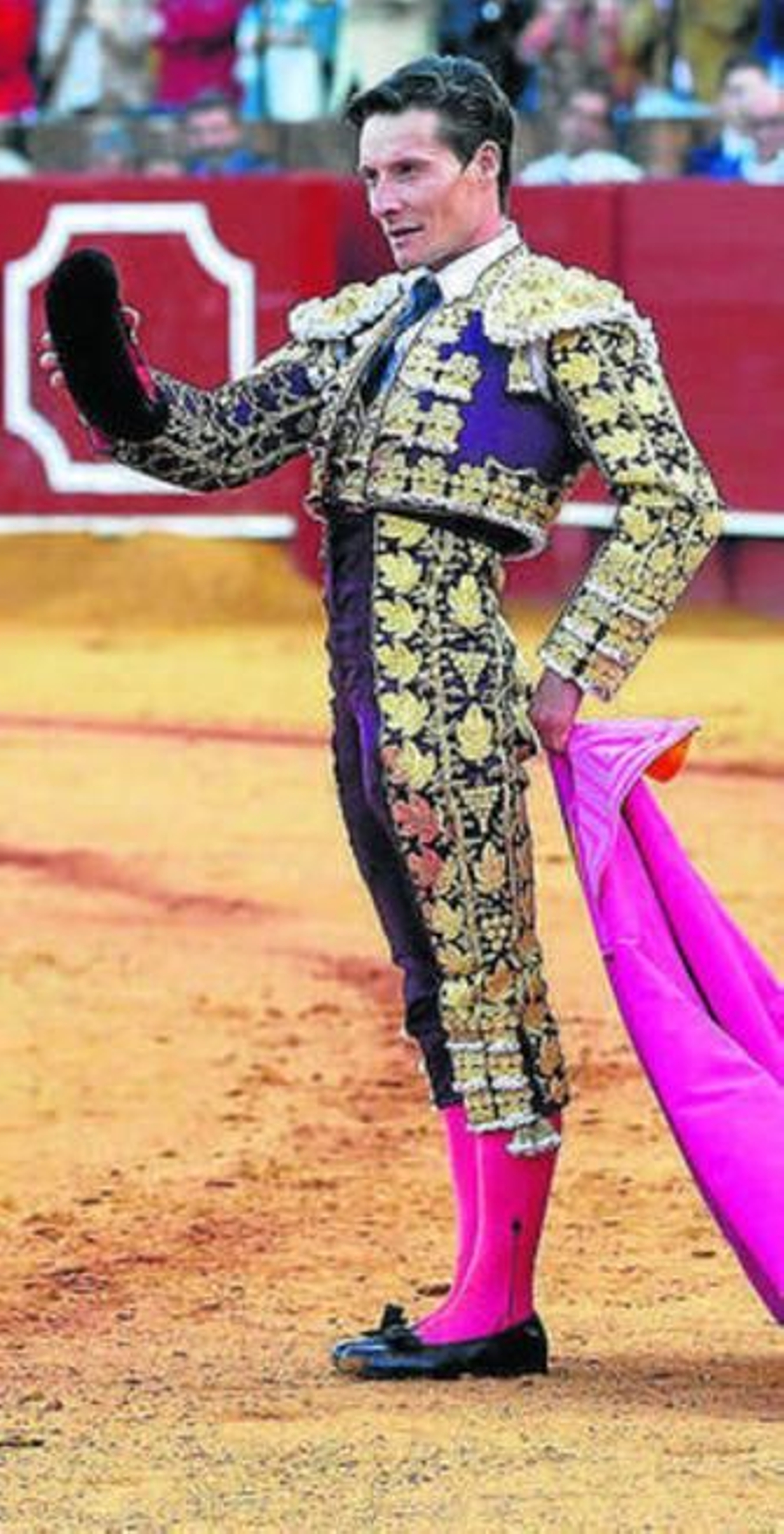 El torero riojano, ayer, en el coso.