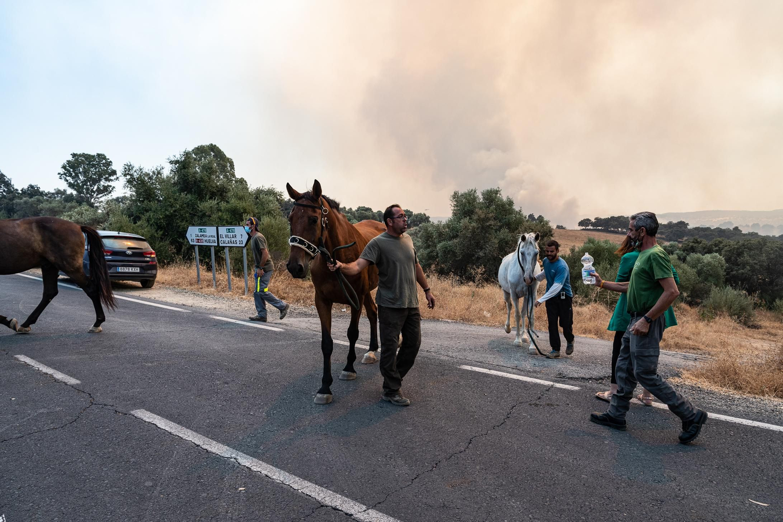 Imágenes del corte de la A-478