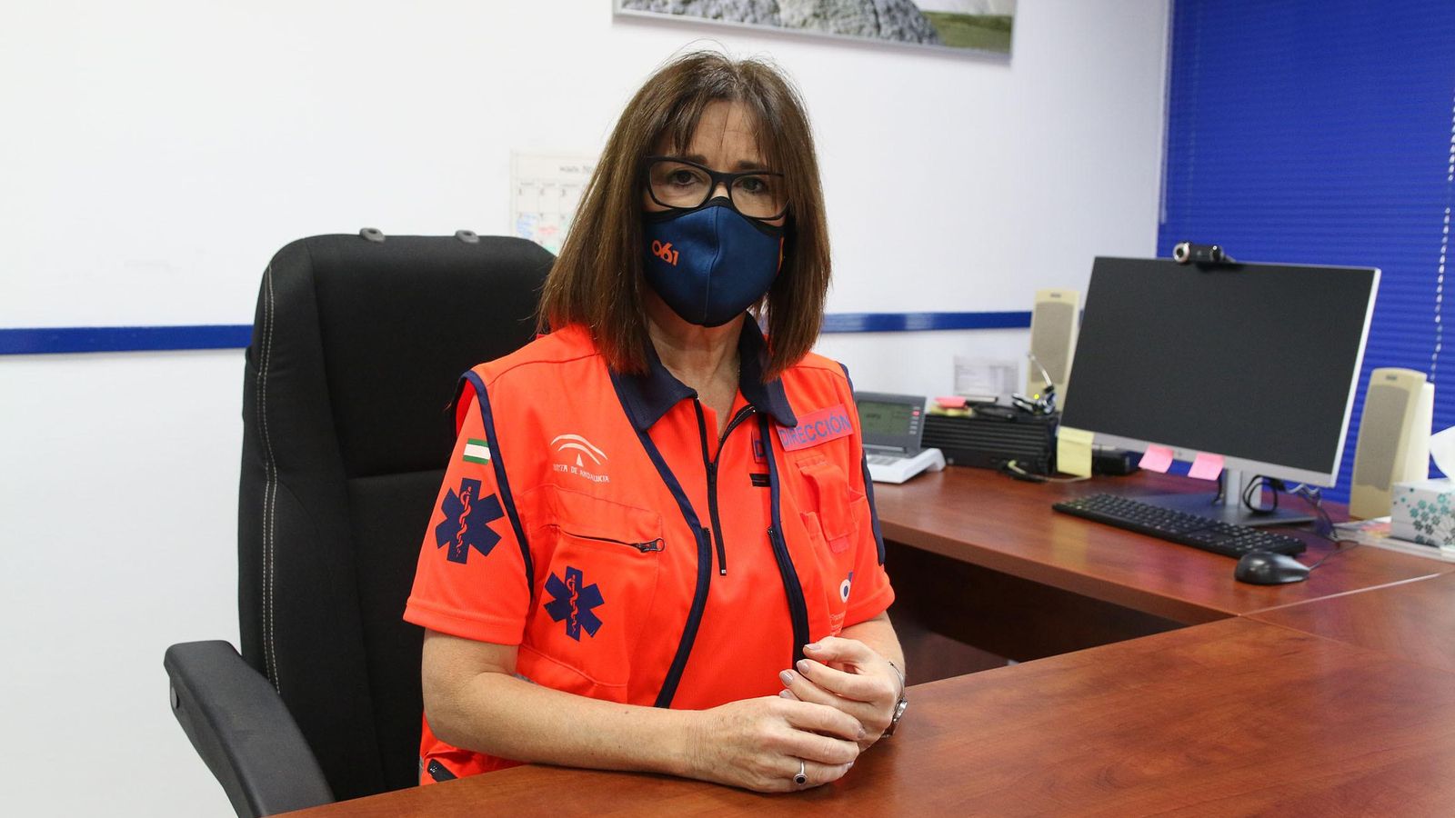 Mari Luz García en su despacho que se encuentra en la sexta planta de la Bola Azul