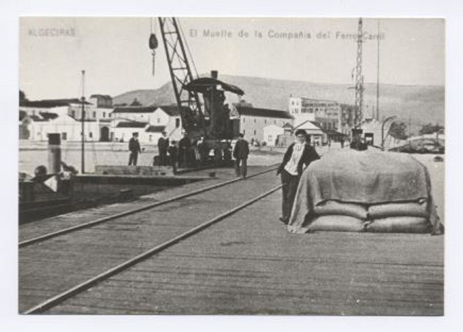 El muelle de la compañía del ferrocarril, en el Puerto de Algeciras