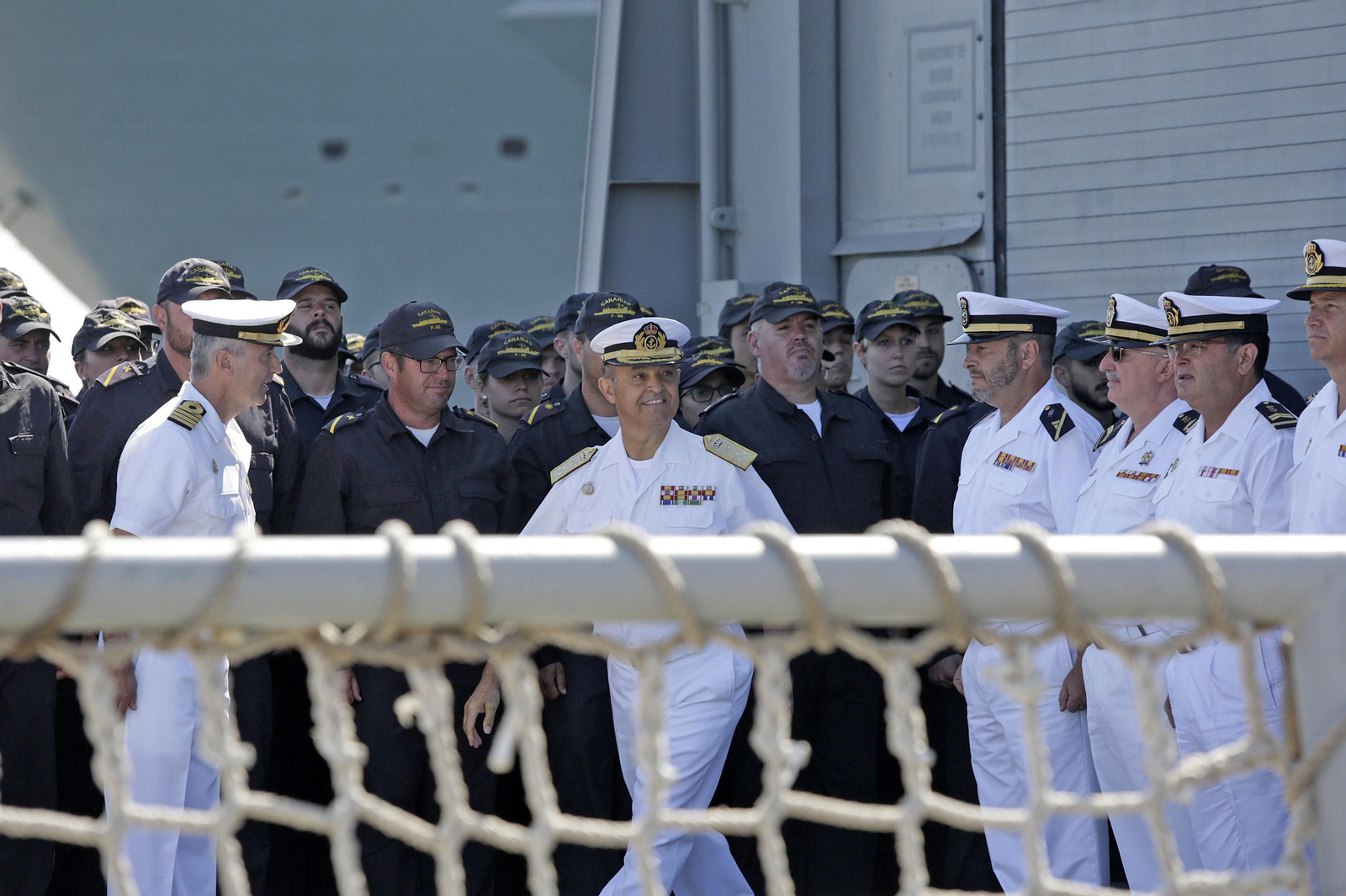 Despedida de la Fragata Canarias en la Base Naval de Rota