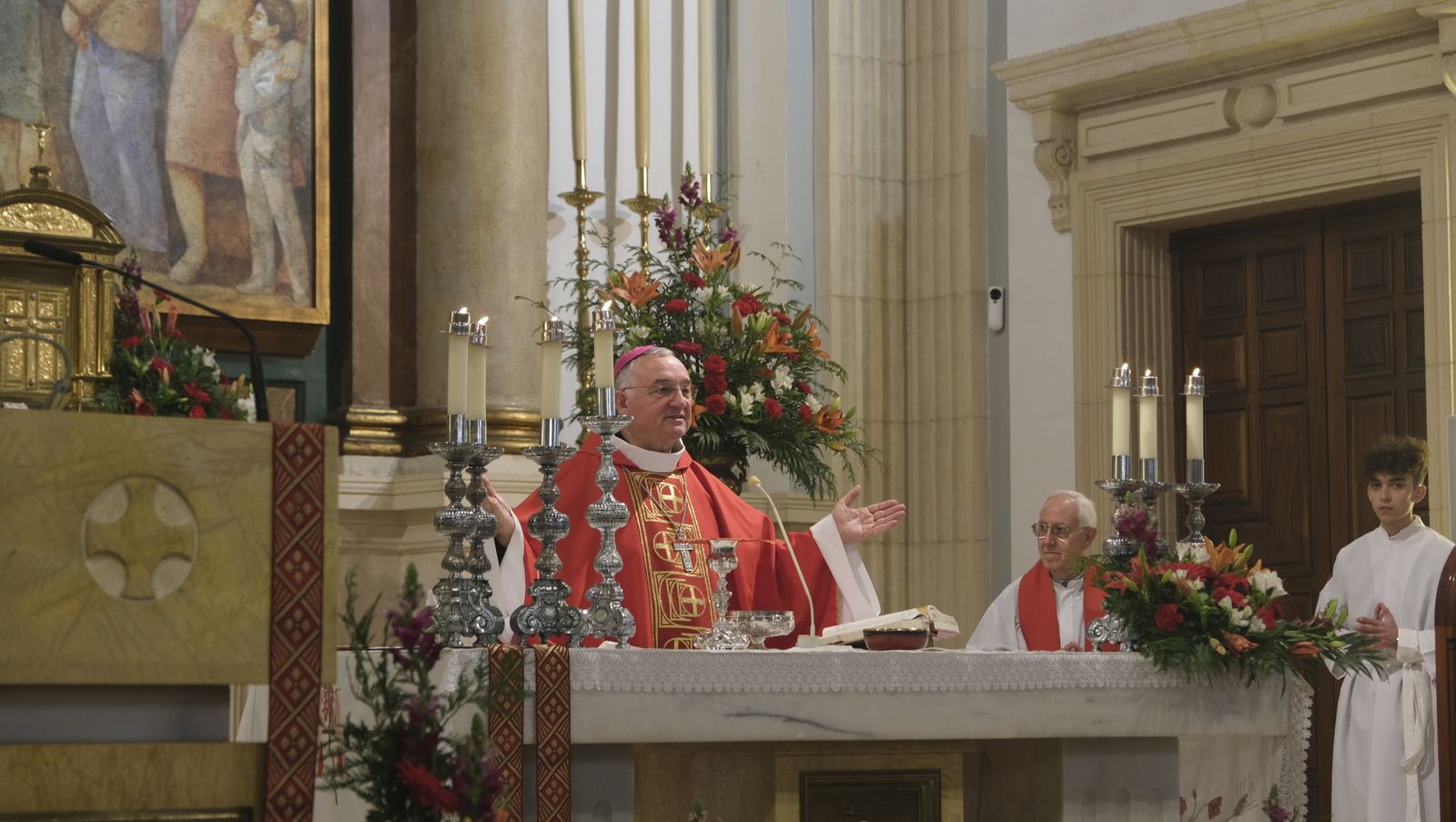 Imágenes de la misa y procesión de San Sebastián, en Almería