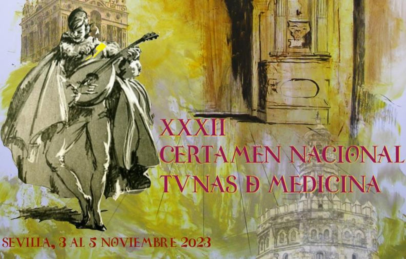 Cartel del certamen nacional de Tunas de Medicina