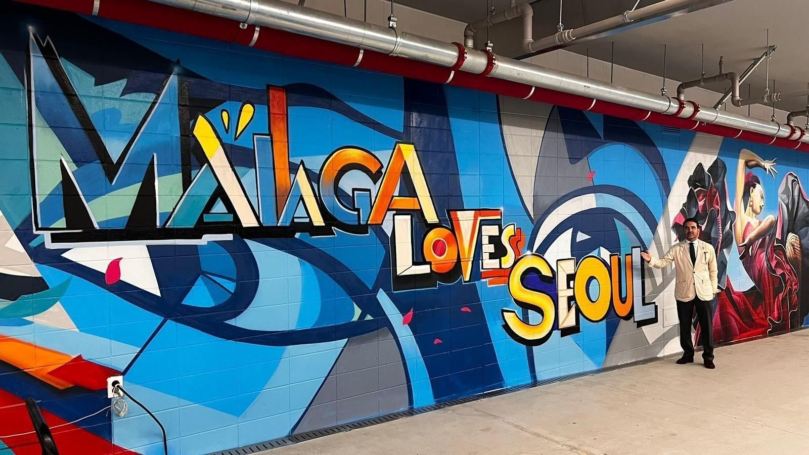 El mural inaugurado en Corea del Sur