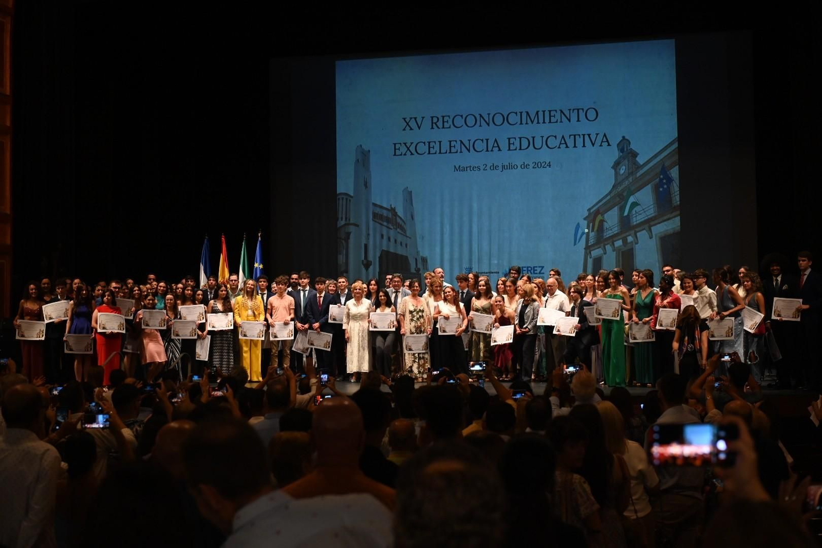 Los 88 alumnos y alumnas de Jerez reconocidos en el XV Acto de Reconocimiento a la Excelencia Educativa y a los Valores del Alumnado