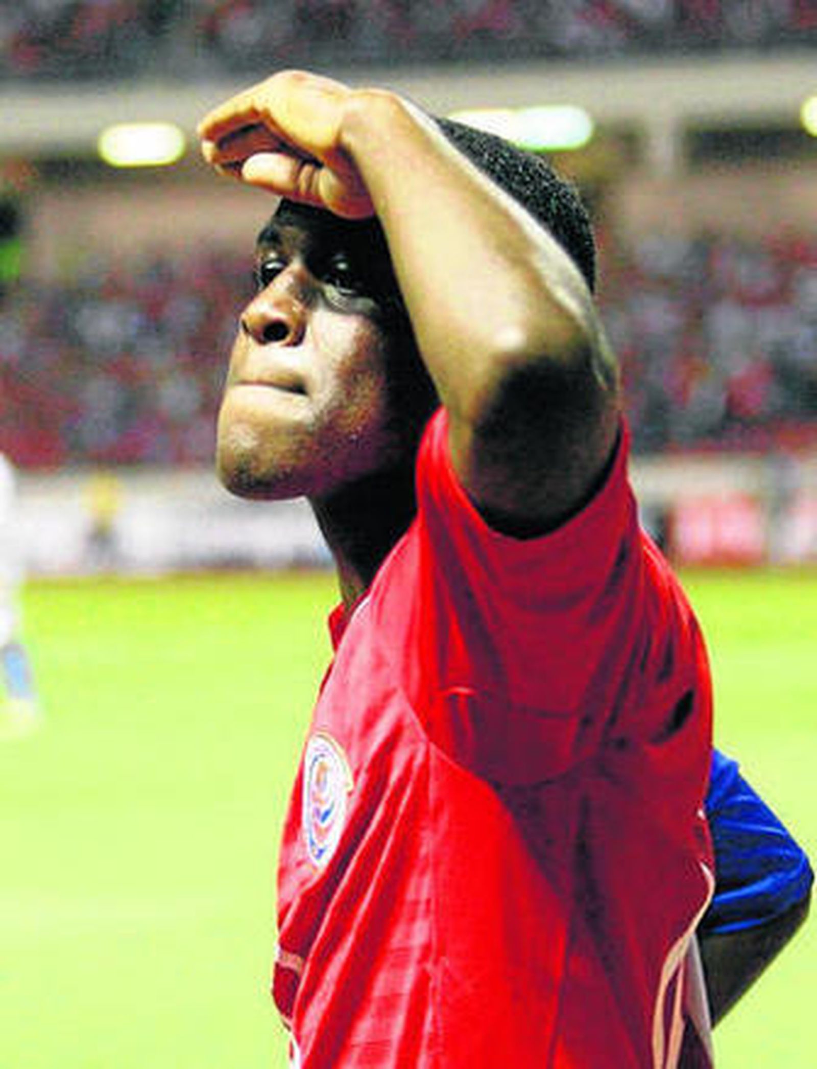 Joel Campbell, con la selección de Costa Rica.