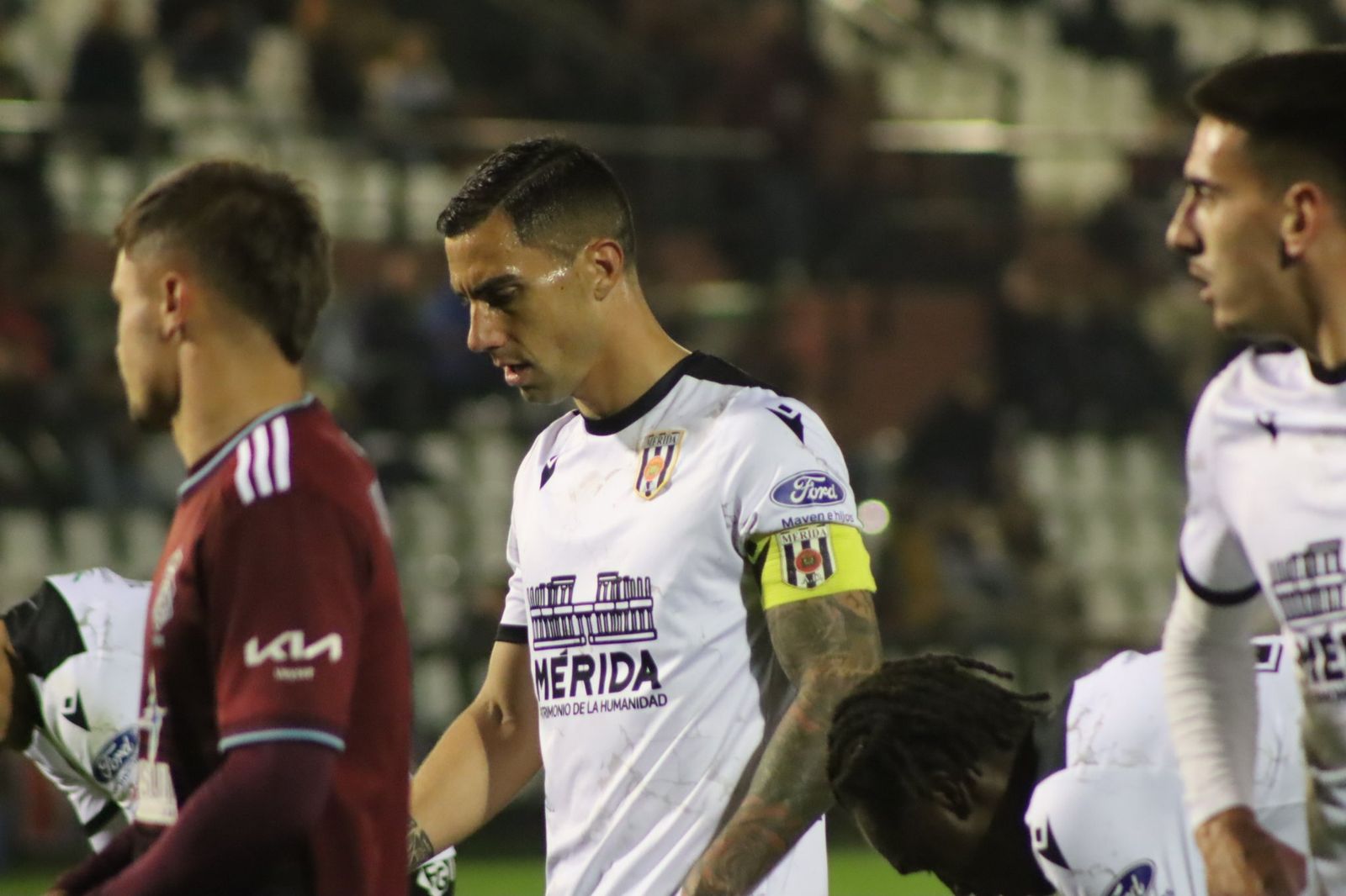 Bonaque durante el partido de ida disputado en El Romano.