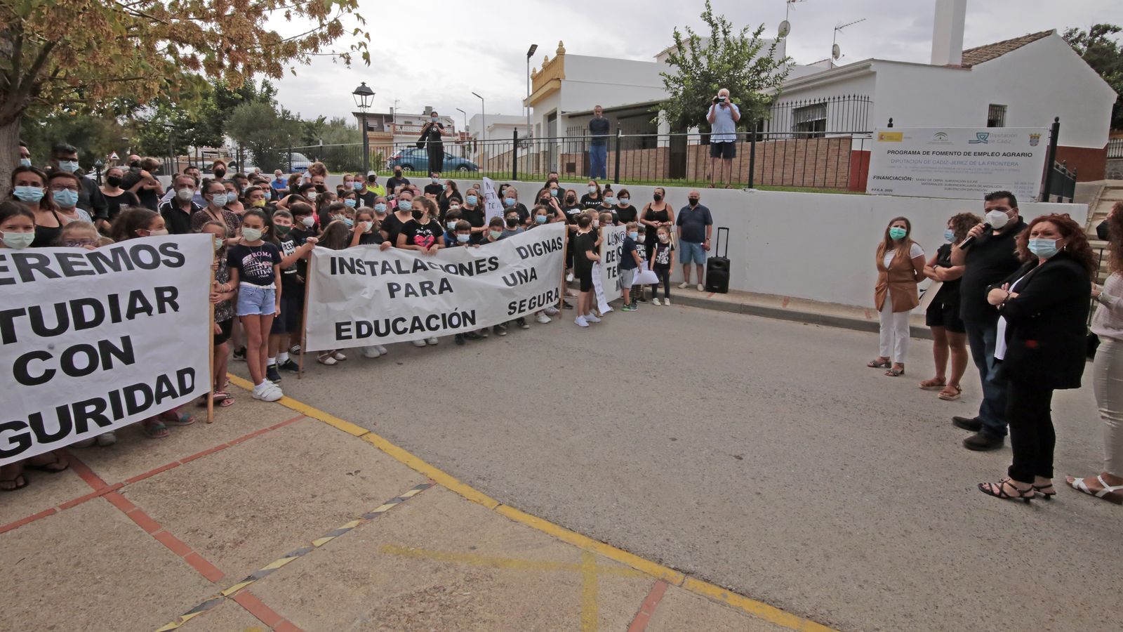 Irene Garcia visita el CEIP Guadalete de El Torno