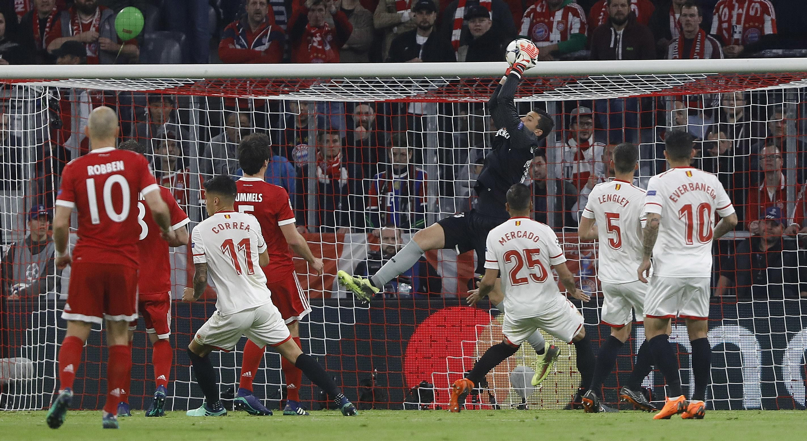 El Bayern Múnich-Sevilla FC, en imágenes