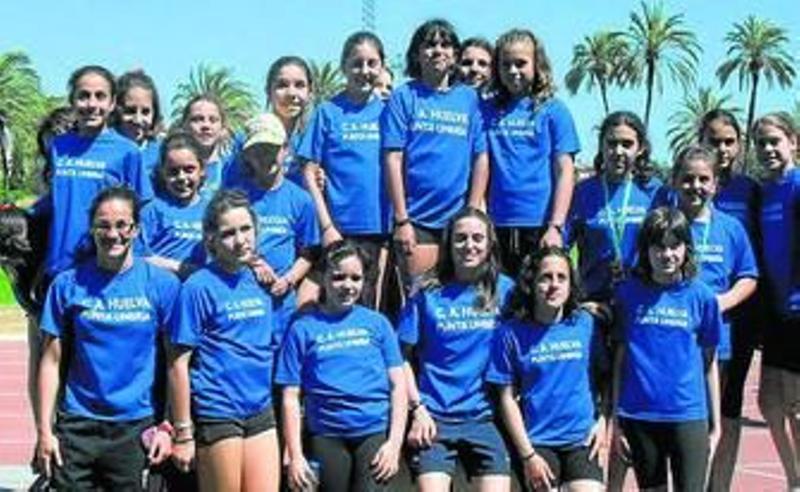 Participantes onubenses en el Encuentro del Plan Diana en Málaga.