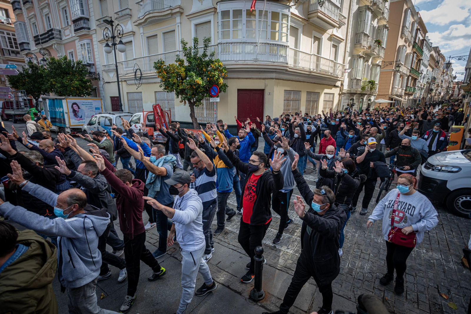 Las imágenes de la tercera jornada de la huelga del metal en Cádiz