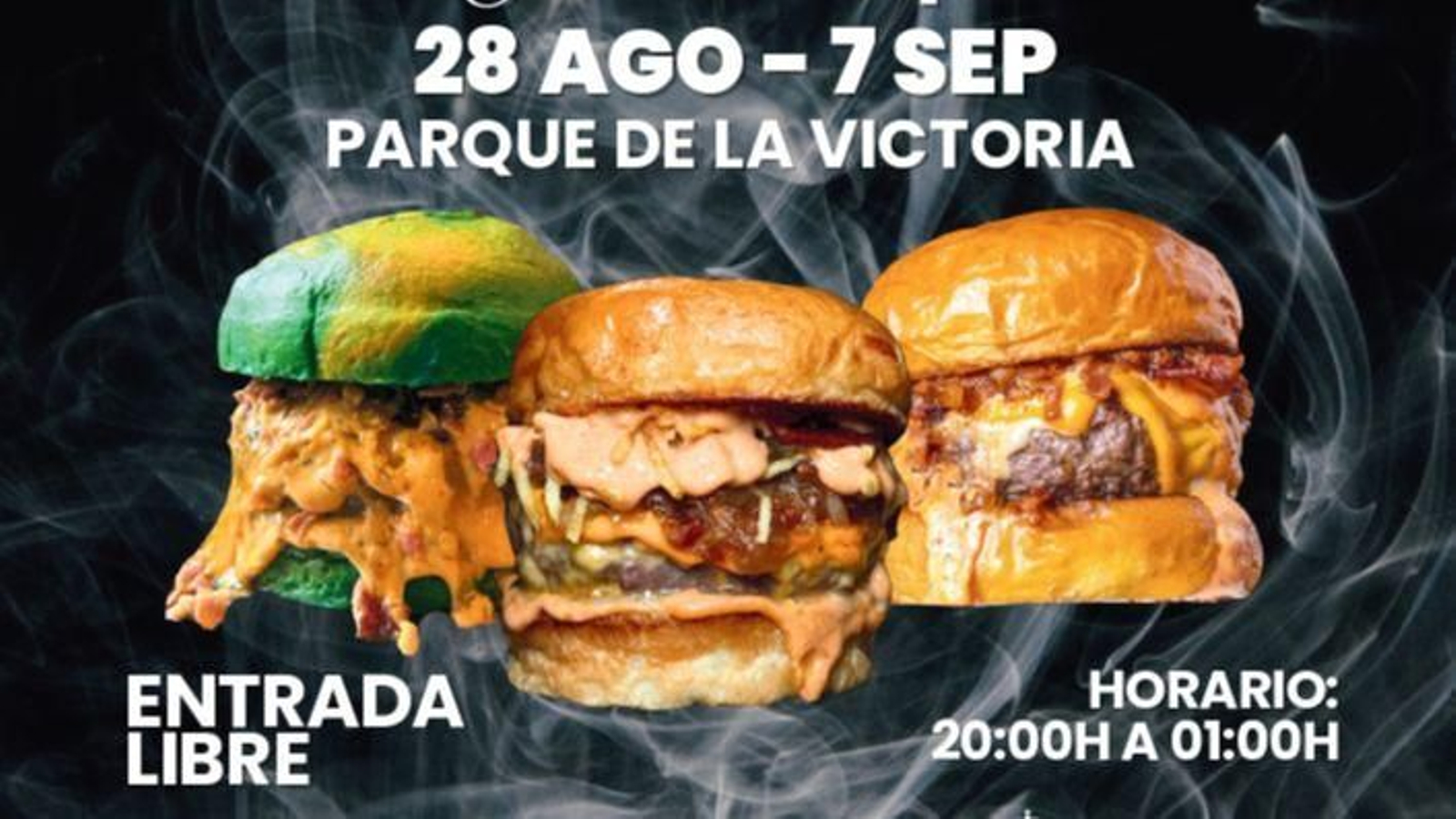 Un fragmento del cartel de la cita en el Parque de la Victoria.