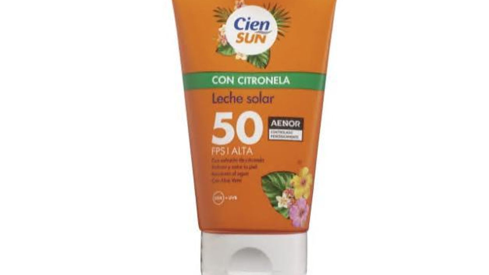 Crema solar antimosquitos de citronela FS50 de Lidl