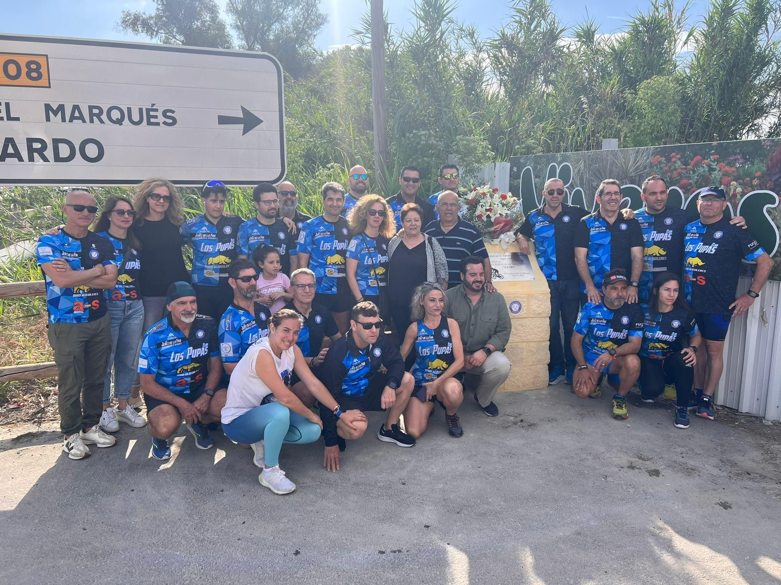 Monolito en memoria de José Antonio de los Santos ‘Gori’ en Estellla.