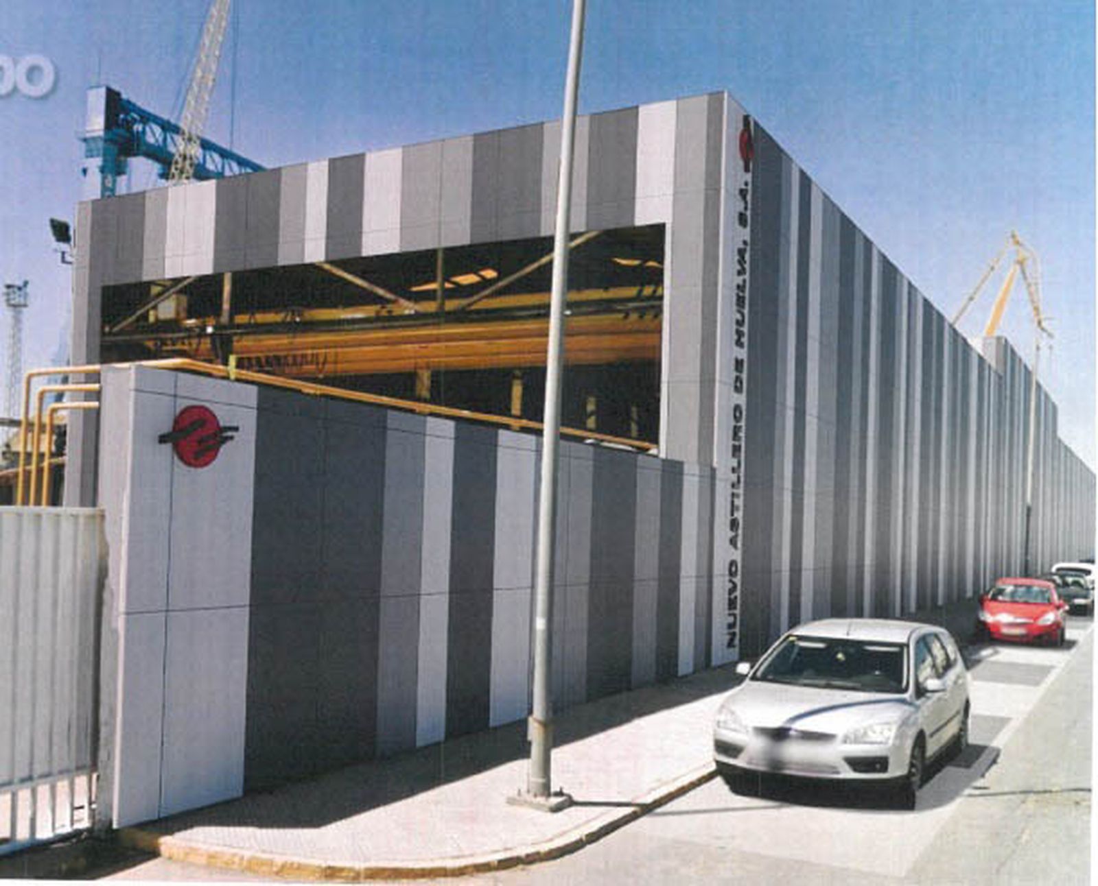 Recreación virtual de la nueva imagen de las naves de astilleros.