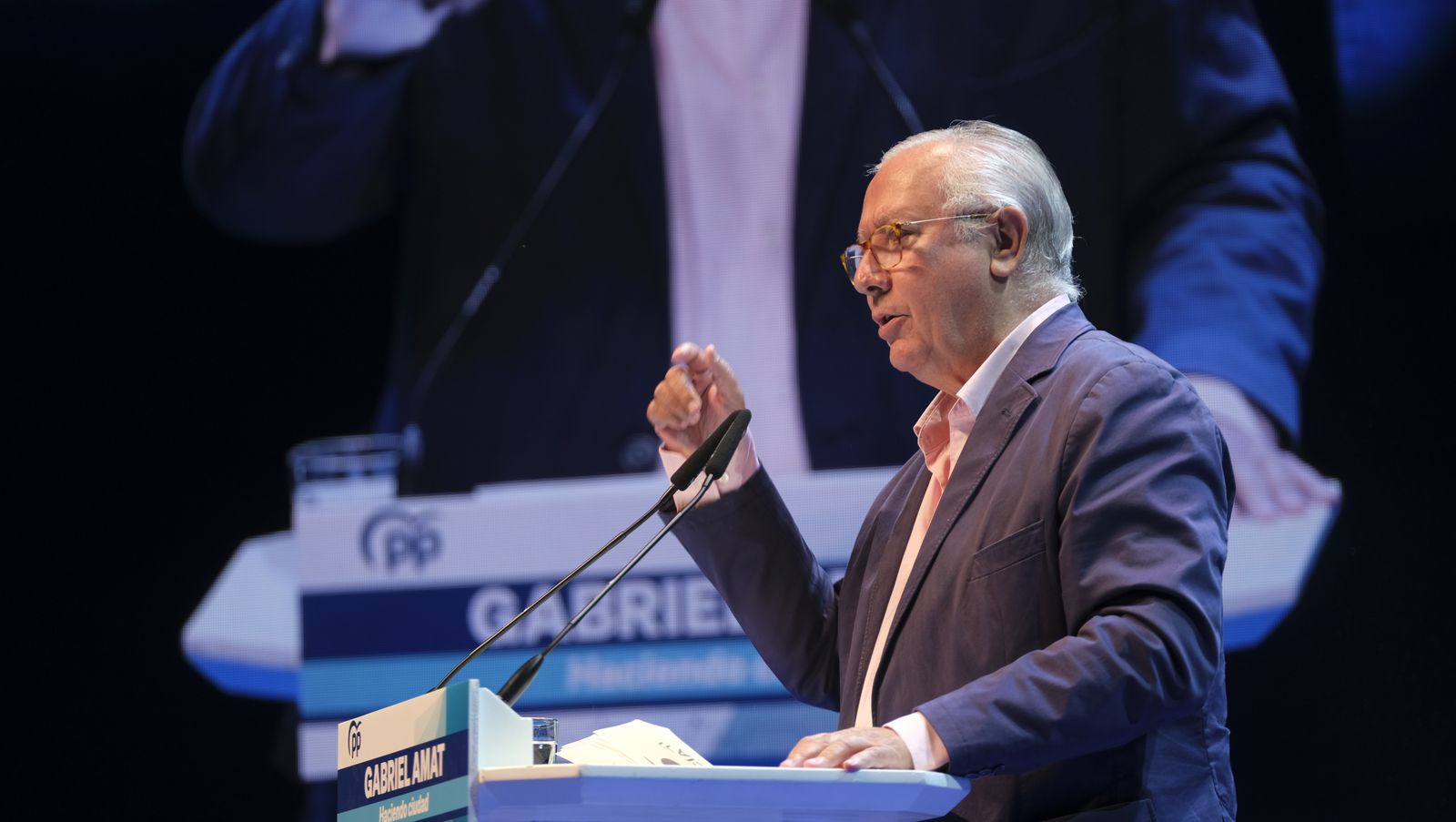 Imágenes de Rajoy apoyando la candidatura de Gabriel Amat a la Alcaldía de Roquetas de Mar