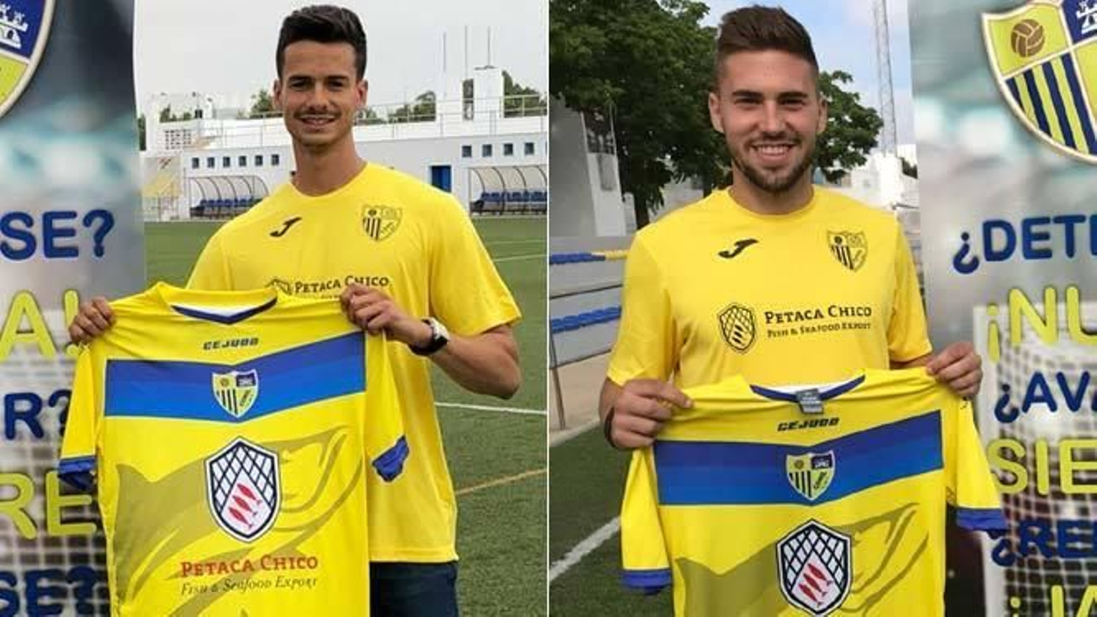 Bonomo (izquierda) y Cortijo, durante su presentación.