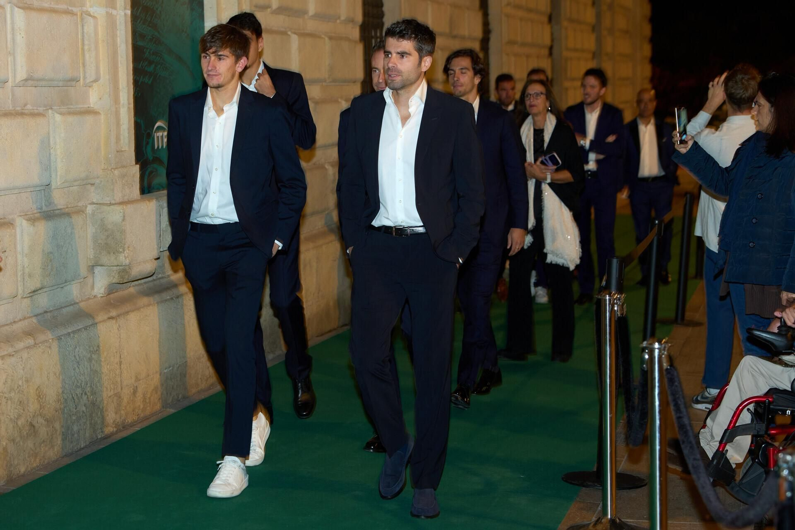 La alfombra roja de la Copa Davis en la Aduana de Málaga