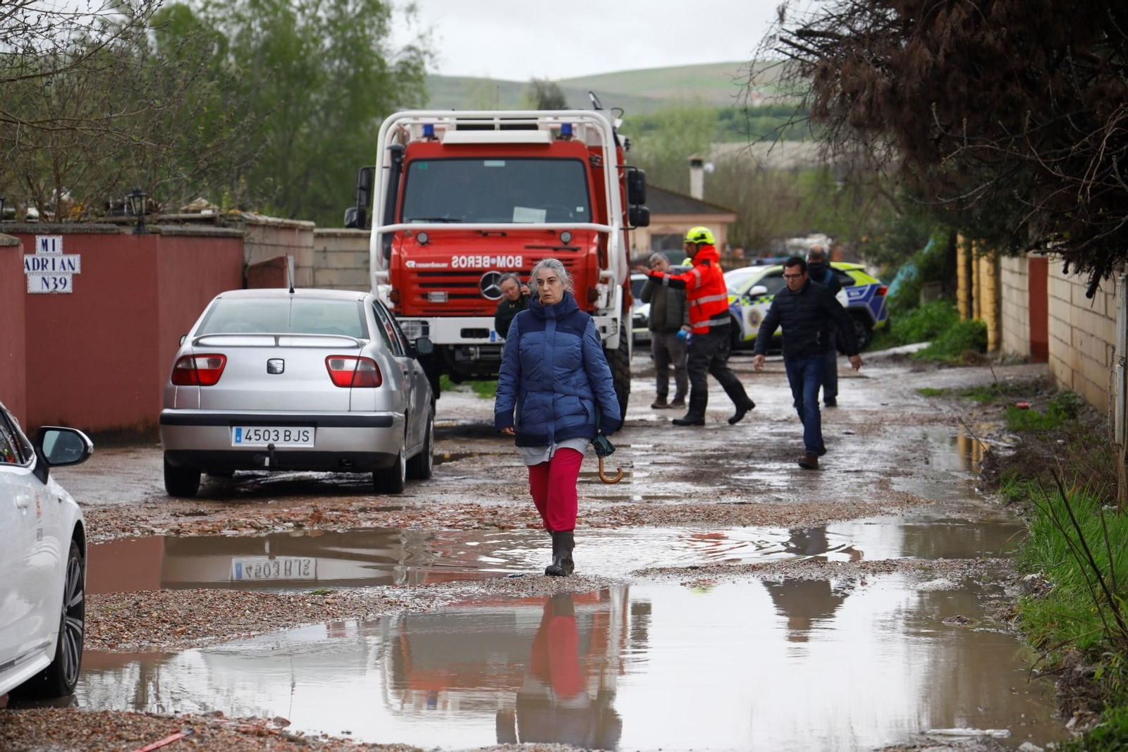 Las imágenes de las parcelaciones inundadas por la crecida del río Guadalquivir