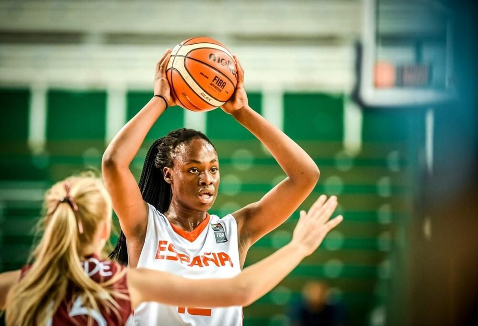 La malagueña Chiso Okafor, con España sub 16.