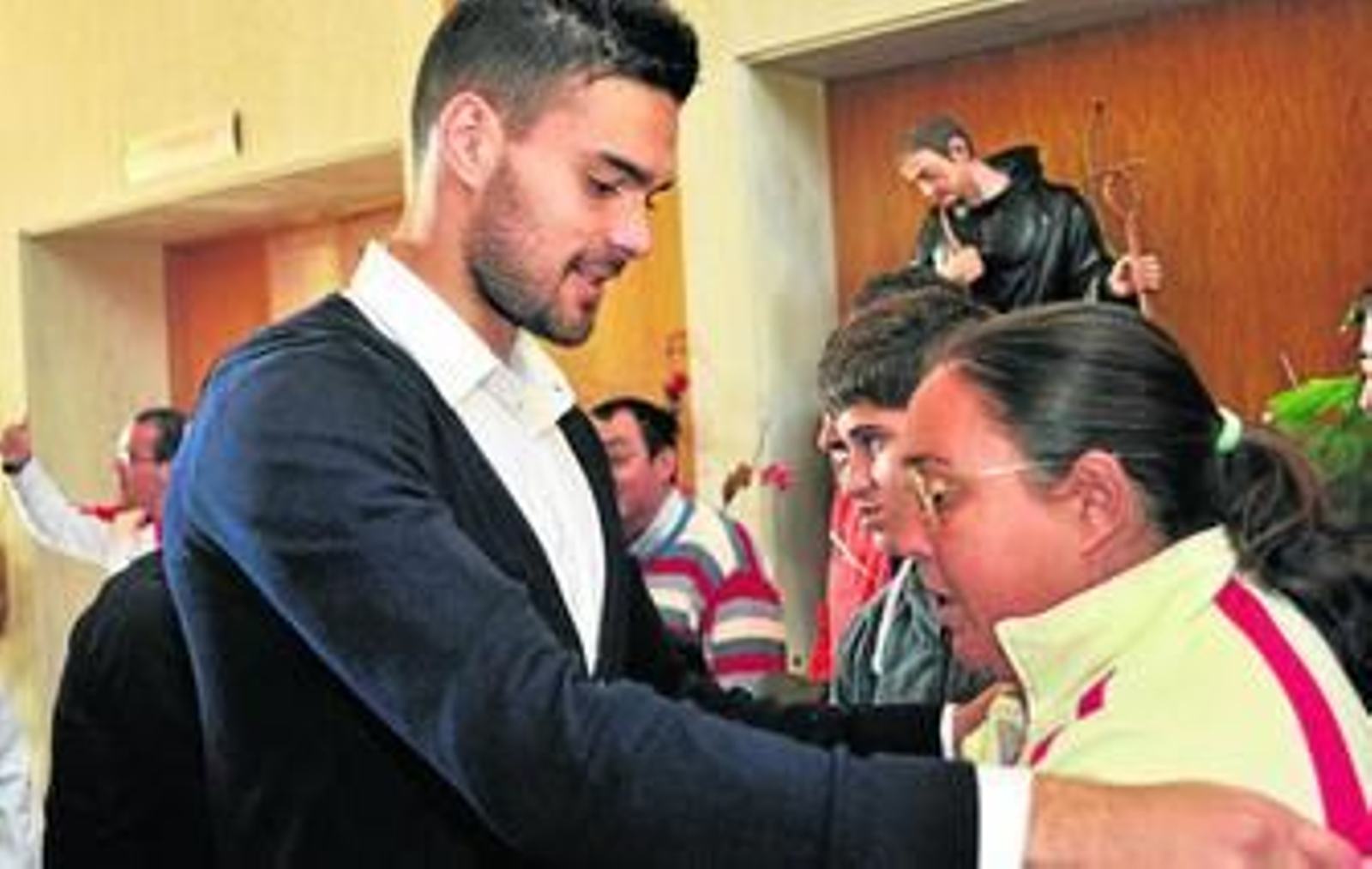 Alberto Botía, en una visita al hospital San Juan de Dios.