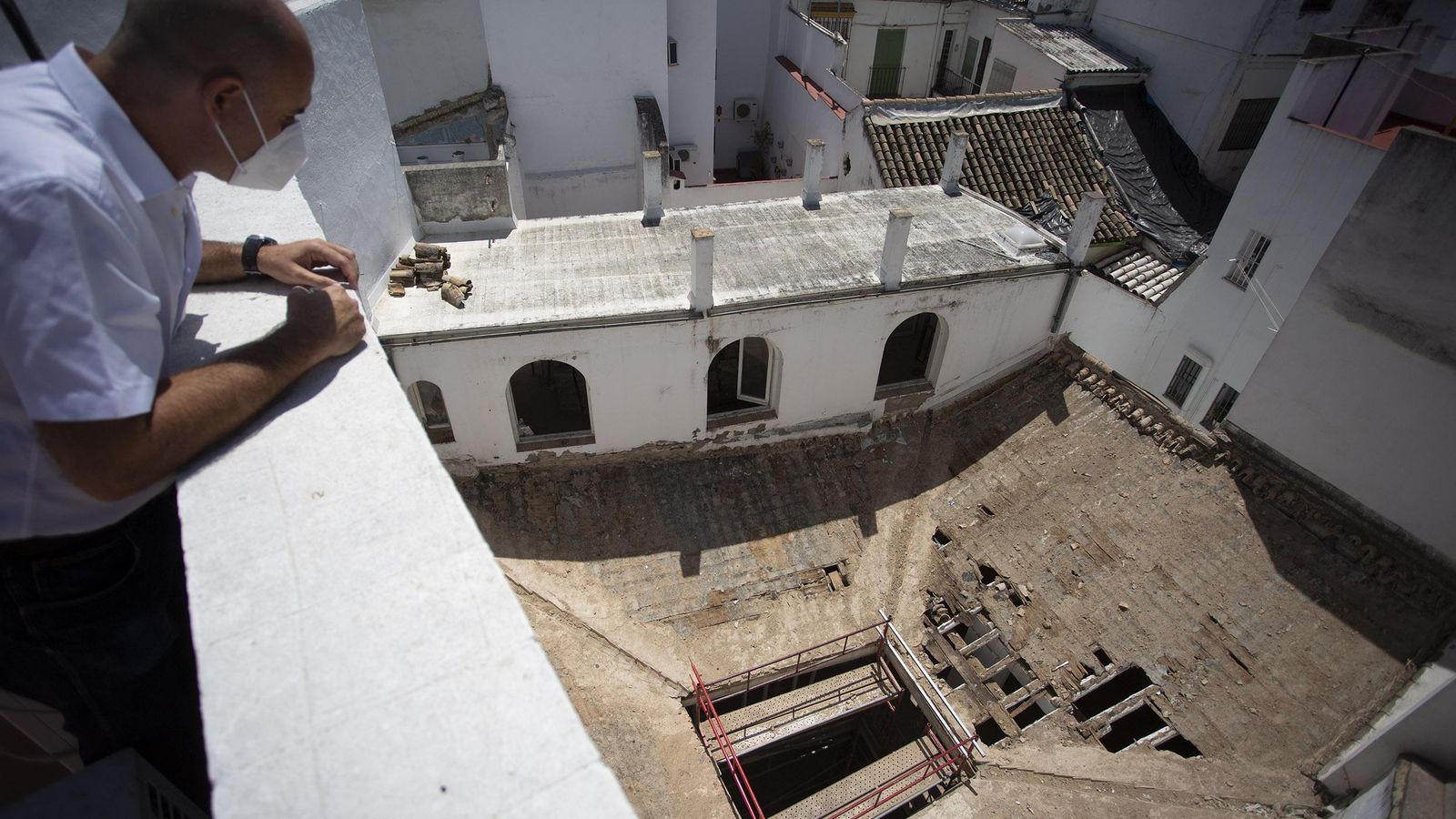 Las obras en las cubiertas de la Casa Natal de Velázquez.