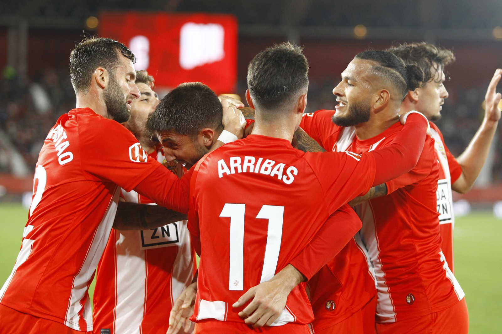 El partido U.D. Almería-Deportivo de La Coruña, en imágenes