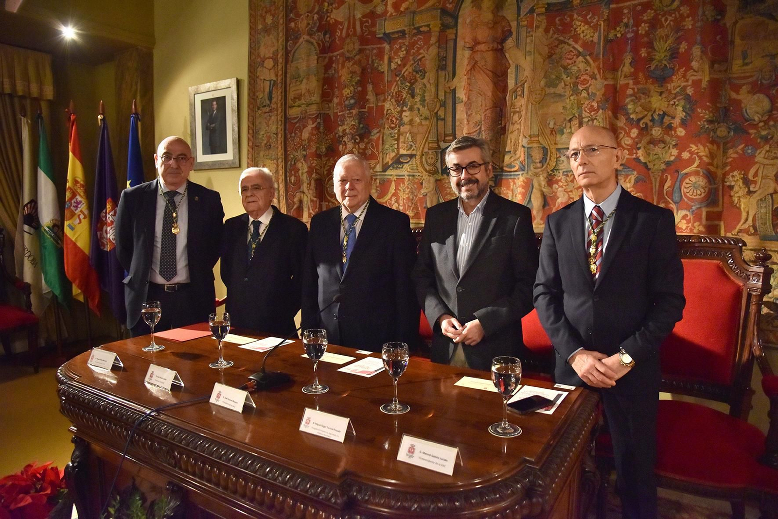 Acto de entrega del reconocimiento.